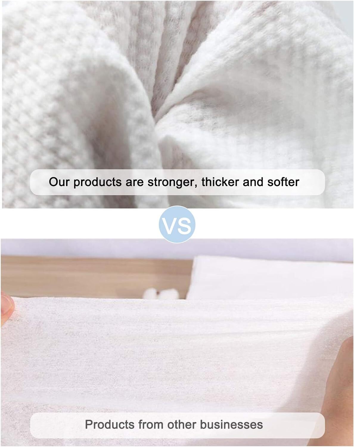 Hipruict Disposable Bath Towels，white Guest 25.6IN*11.8IN, White