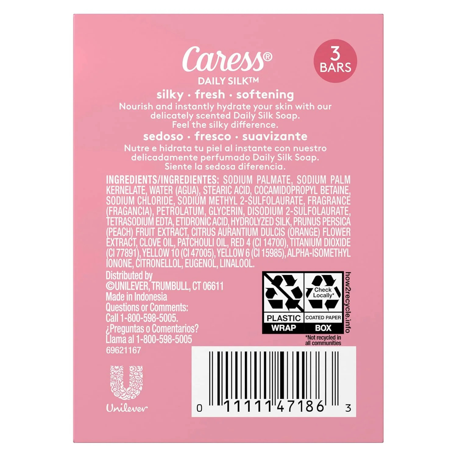 Caress Beauty Bar Soap For Noticeably Silky Soft Skin Daily Silk Extract and Flo