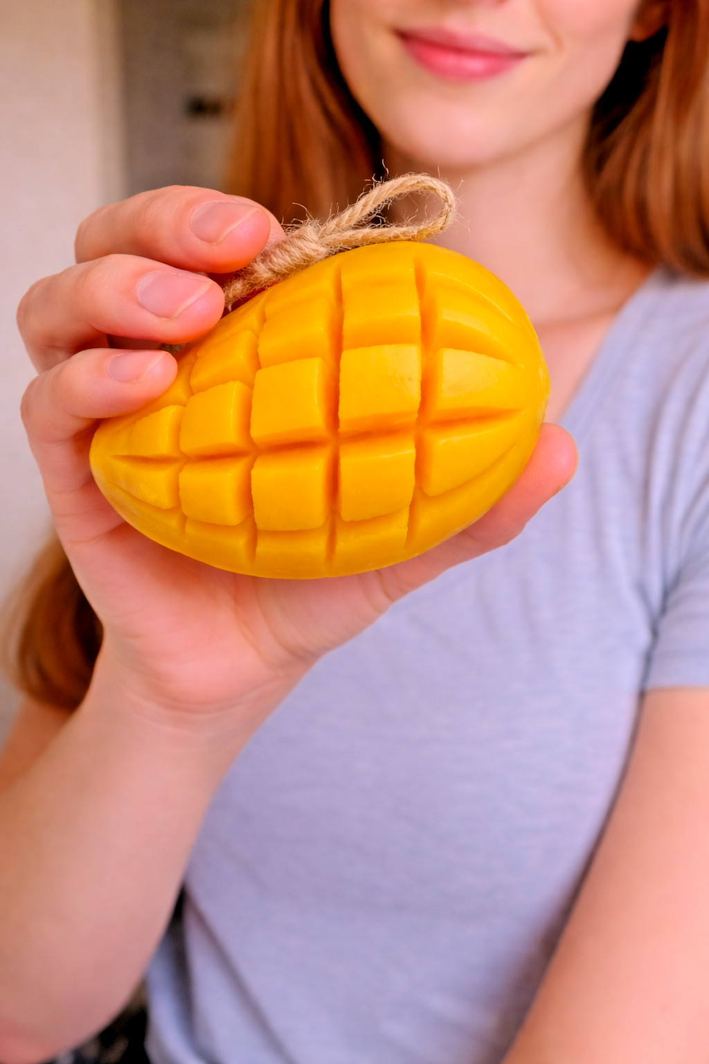 Decorative fruit soap perfect for displaying in bathrooms or gift baskets