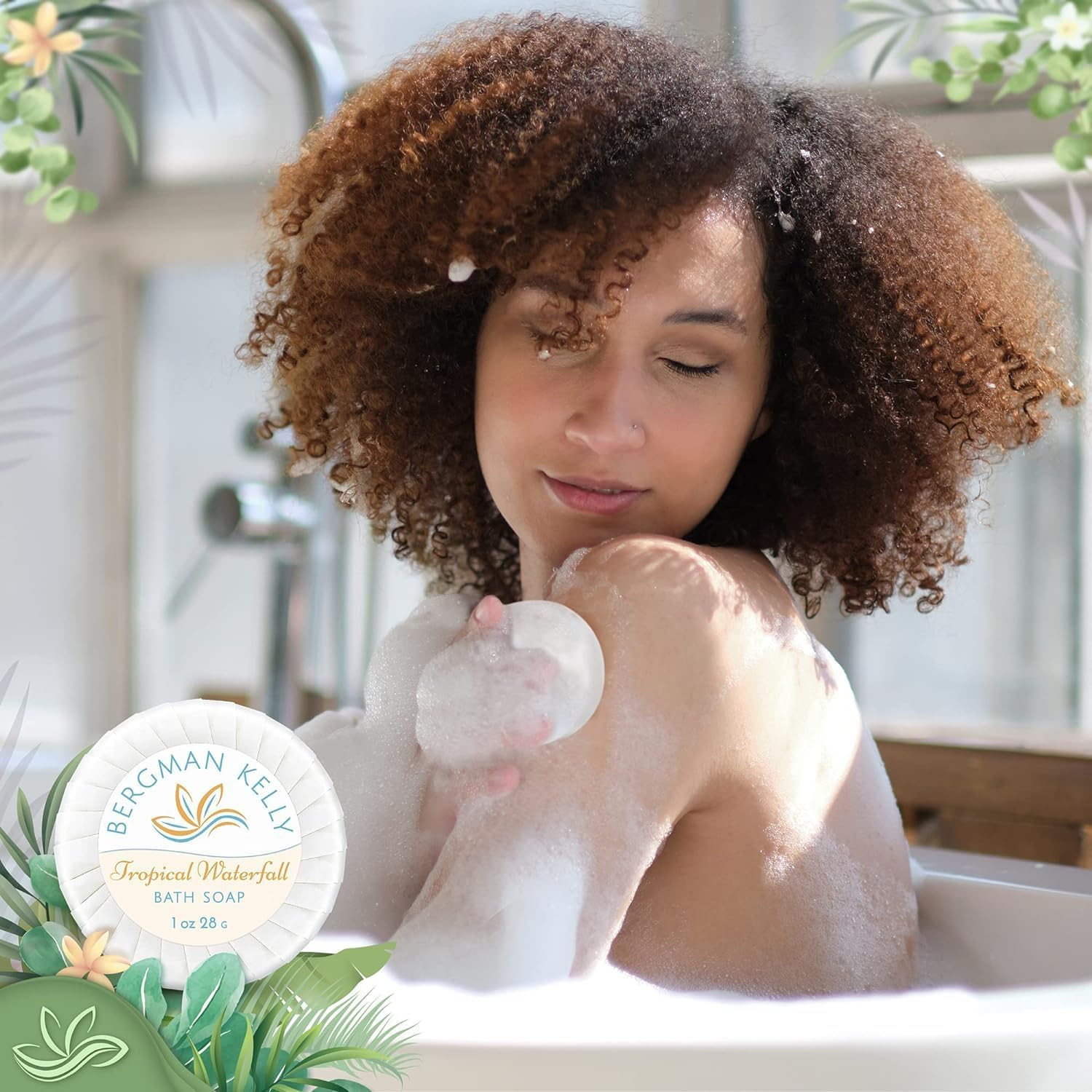 – Hotel Soap Bars in Bulk – Tropical Waterfall, 1 Oz, 100 PK – Small Individuall