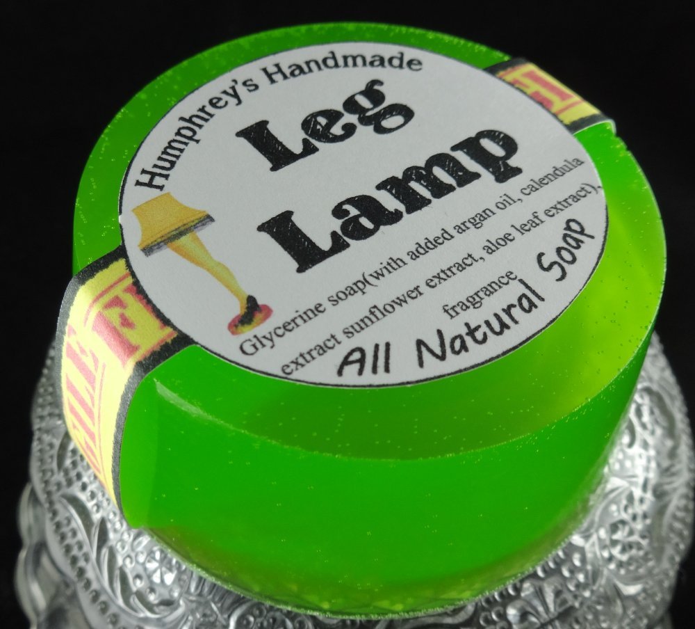 LEG LAMP Men’s Women’s Christmas Soap Shave Beard Wash Bar Pine Fir Cedar