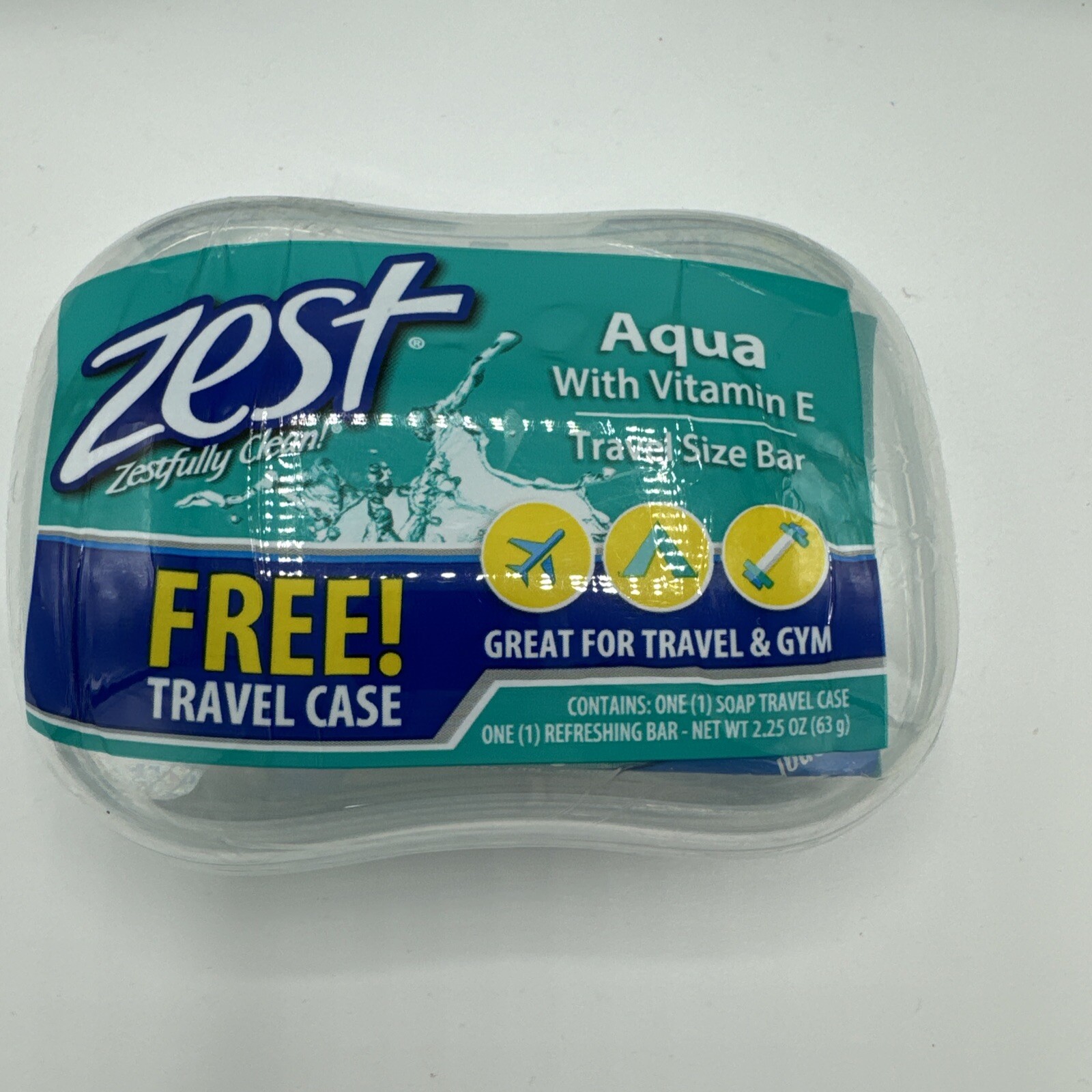 ZEST 3- AQUA With Vitamin E – Travel size with case (3) 2.35 oz RaRe