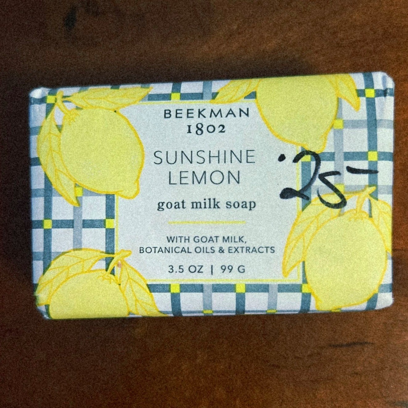 Beekman 1802 Sunshine Lemon Goat Milk Soap Bar 3.5oz Cruelty Free Made in USA