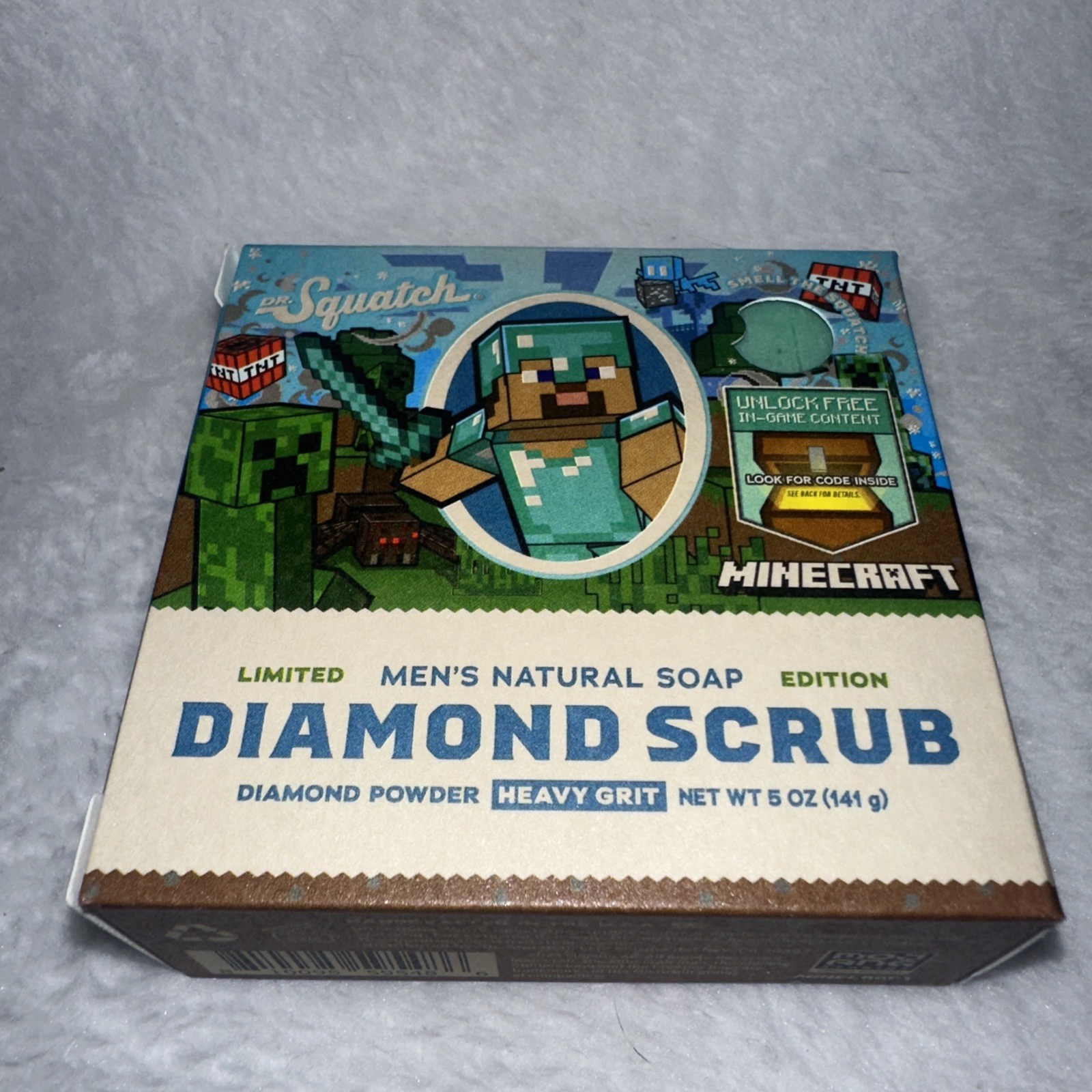 Dr. Squash Minecraft (diamond scrub soap) – in game content – LIMITED EDITION