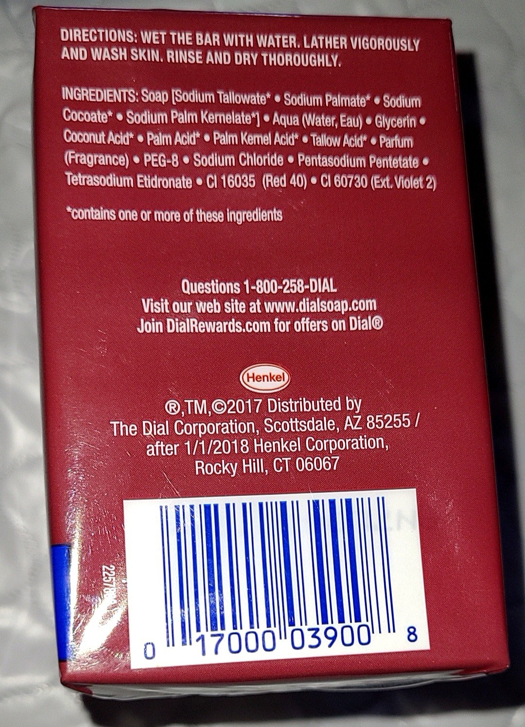 New Dial Glycerin Soap Bars with Power Berries Raspberry Pomegranate Net 12 Oz