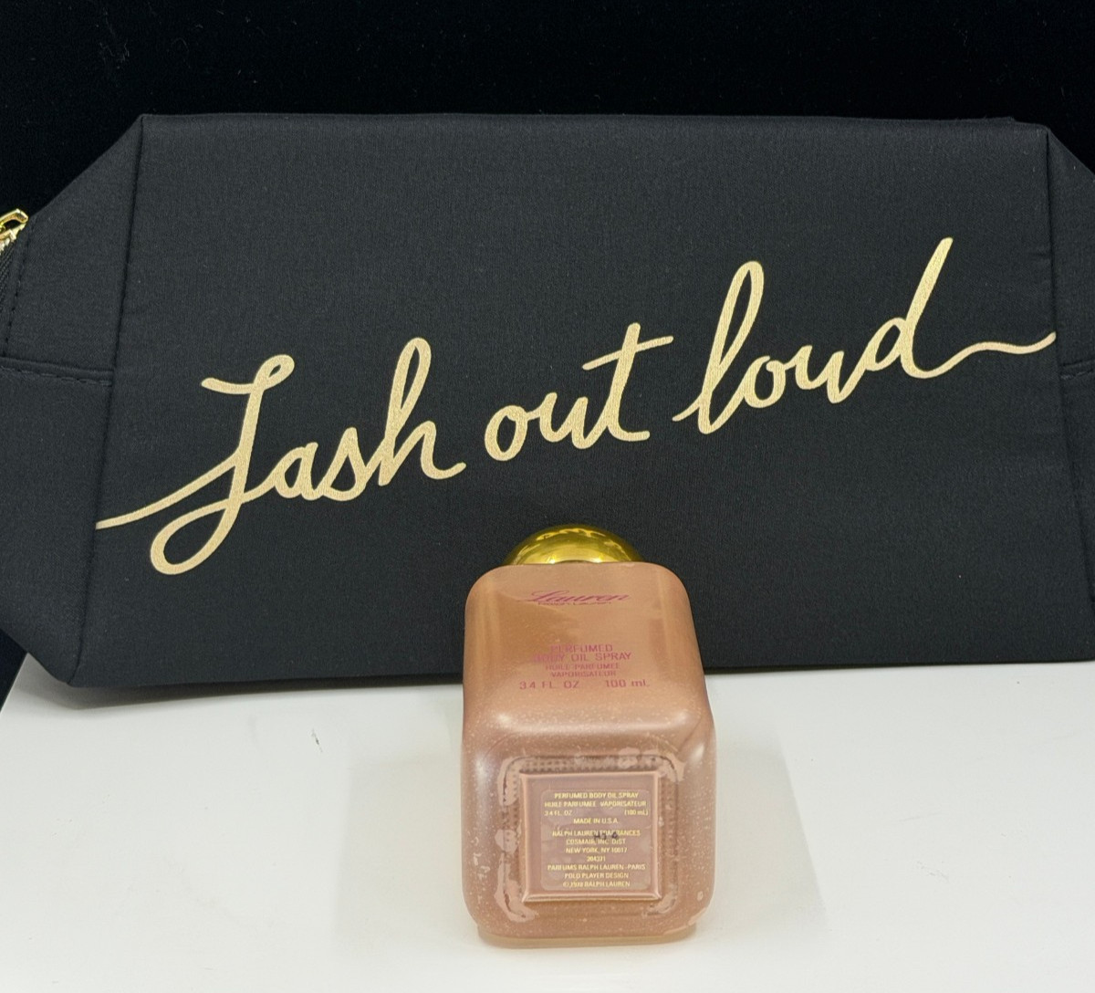Ralph Lauren Perfumed Body Oil Spray 3.4 oz RARE *MISSING PUMP