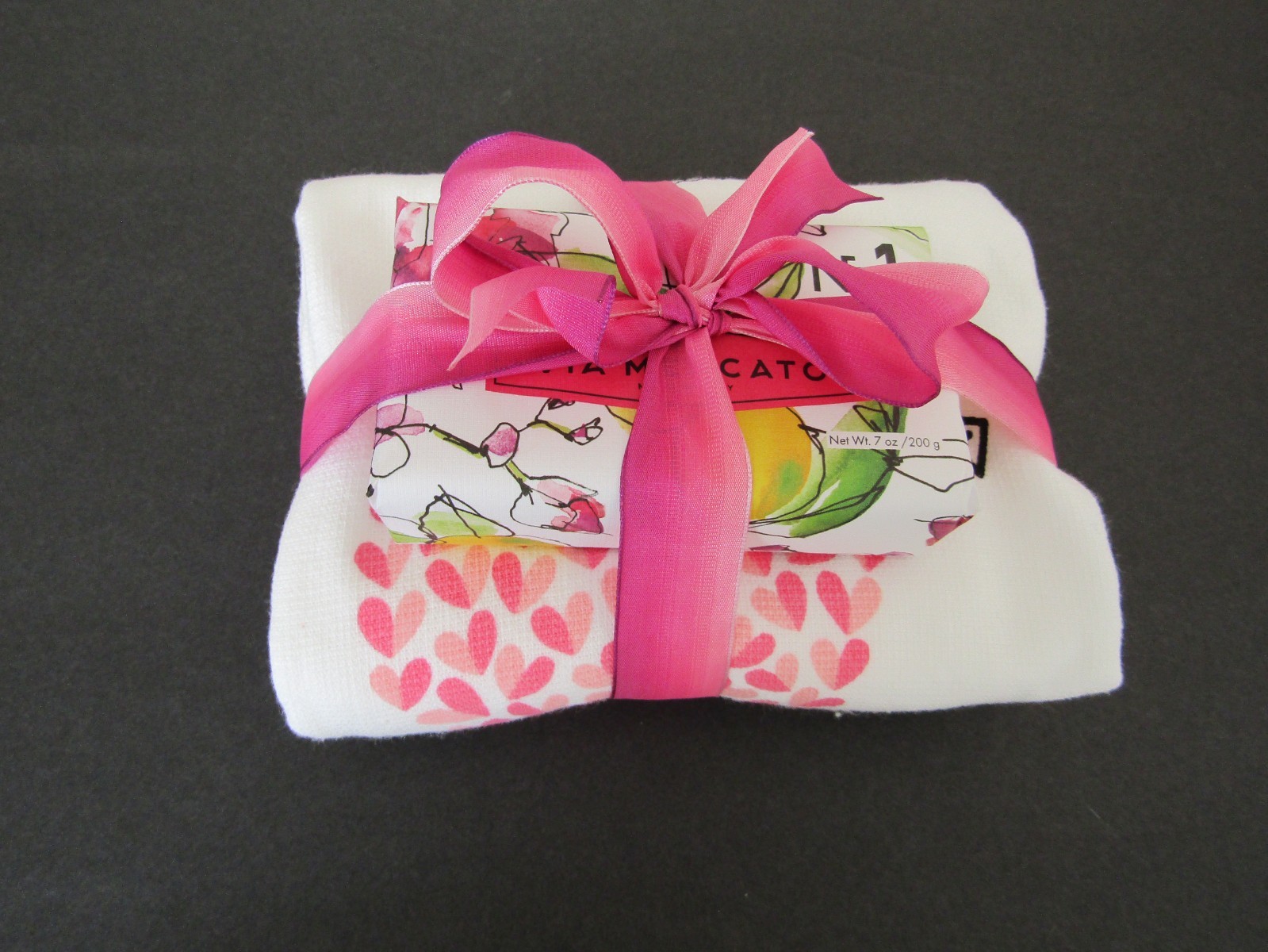 Pre de Provence luxury soap and Valentine Love towel