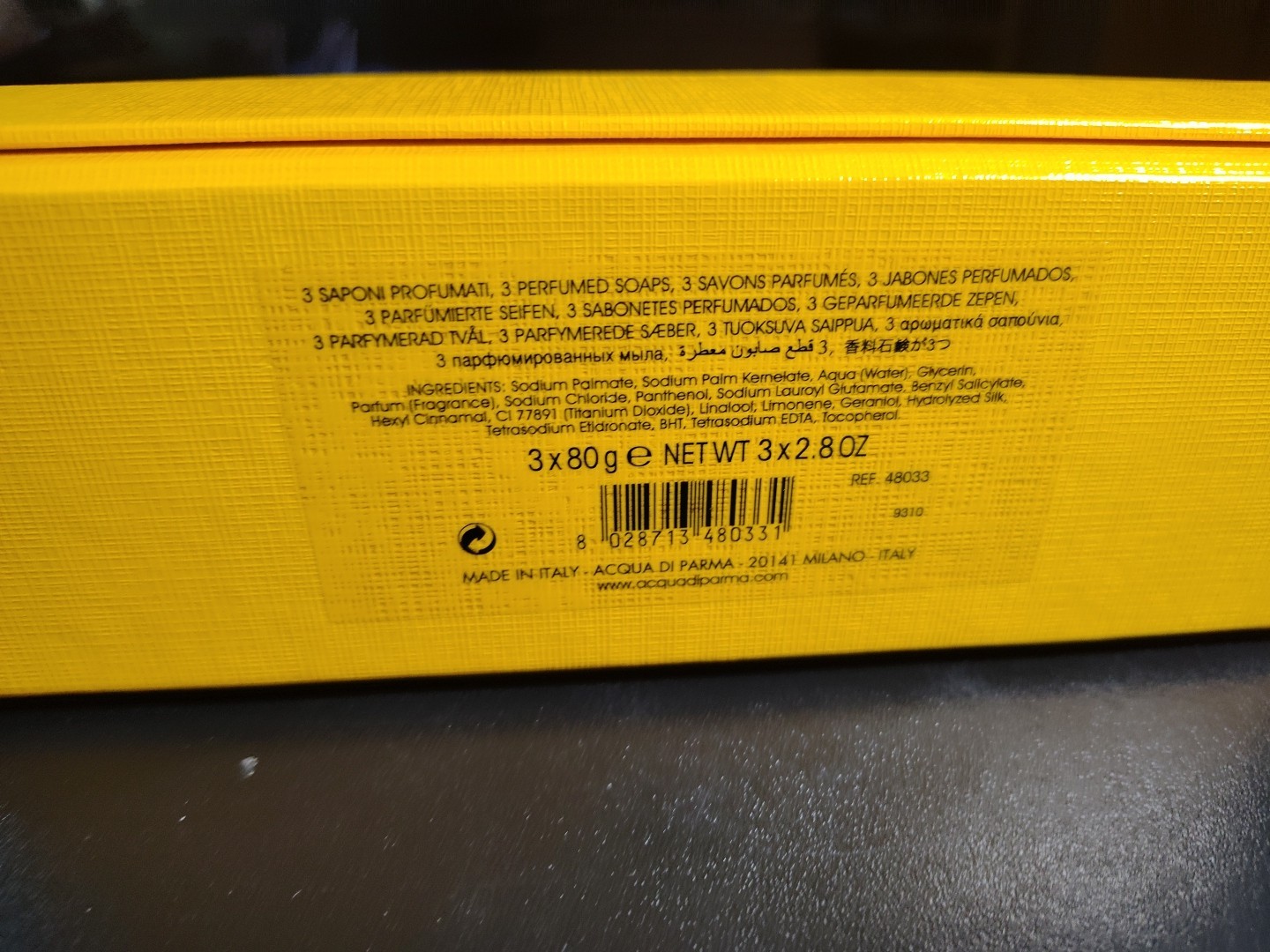 Acqua Di Parma Gelsomino Nobile perfumed soap 3 pack 2.8 oz-(New)-