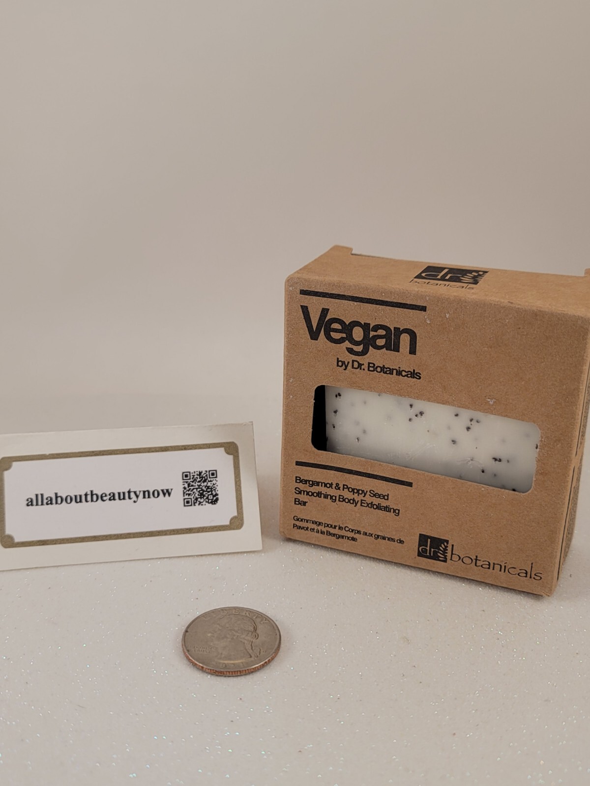 Dr. Botanicals Vegan Bergmont & Poppy Seed Smoothing Body Exfoliating Bar