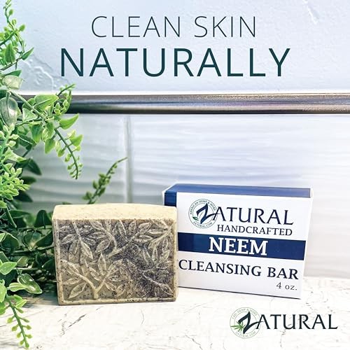 Neem Cleansing Bar – 100% Plant-Based Neem Oil Soap for 4 Ounce (Pack of 3)