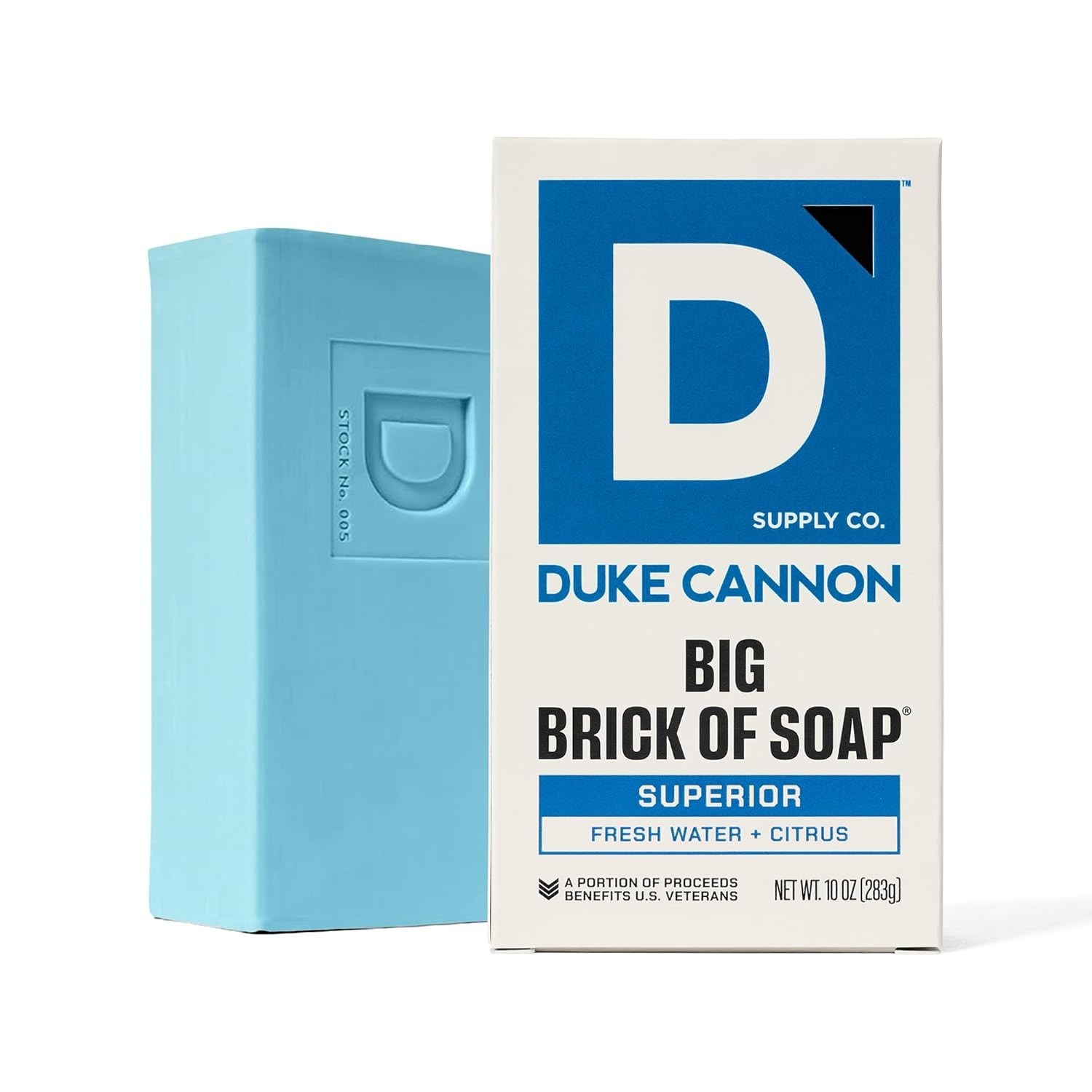 Men’s Extra Large Bar Soap – 10 oz Triple-Milled with Fresh Water & Citrus Scent