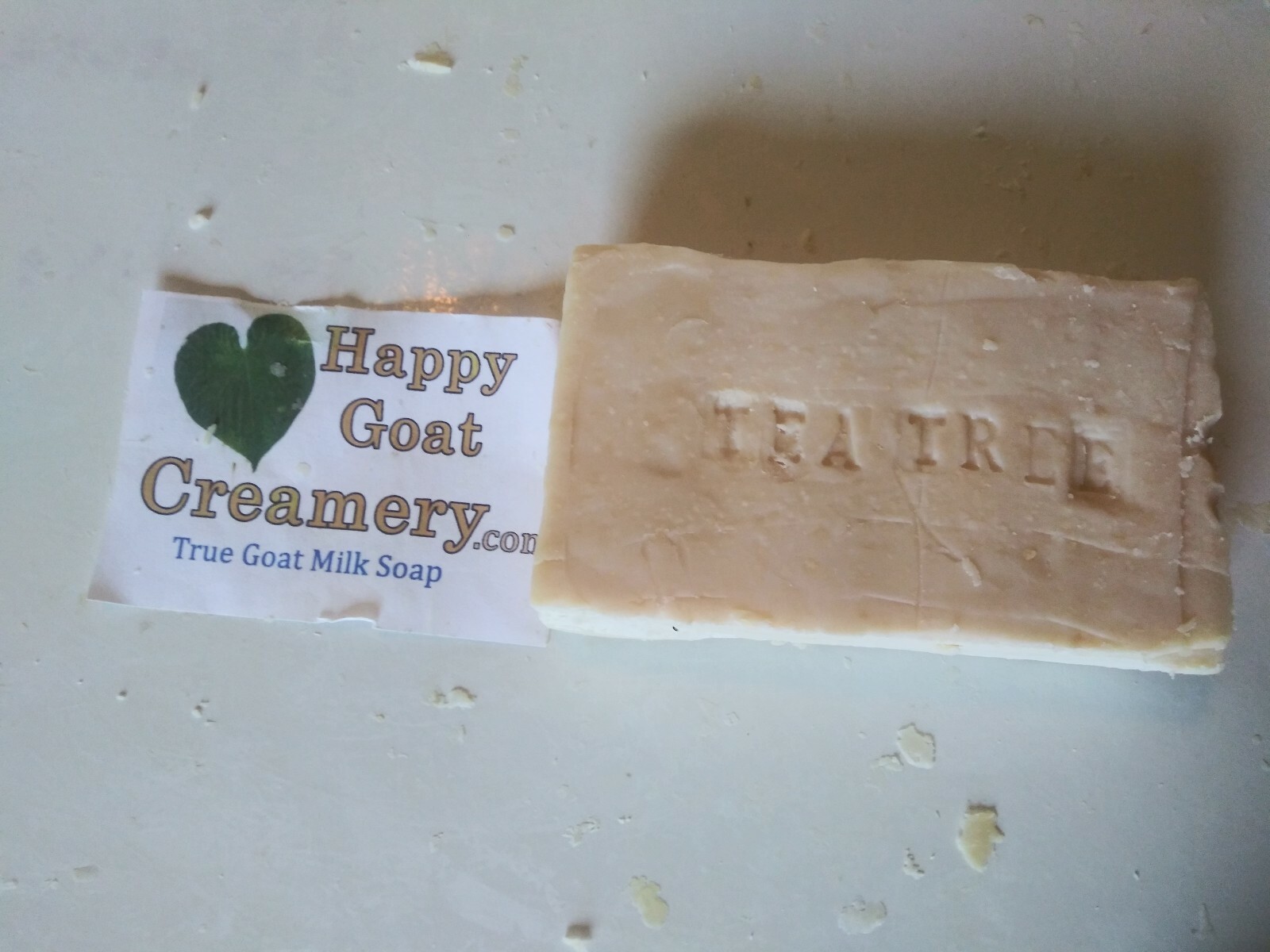 20 BARS TEA TREE GOAT MILK SOAP PURE ESSENTIAL OILS HAPPY GOAT CREAMERY WHOLESAL