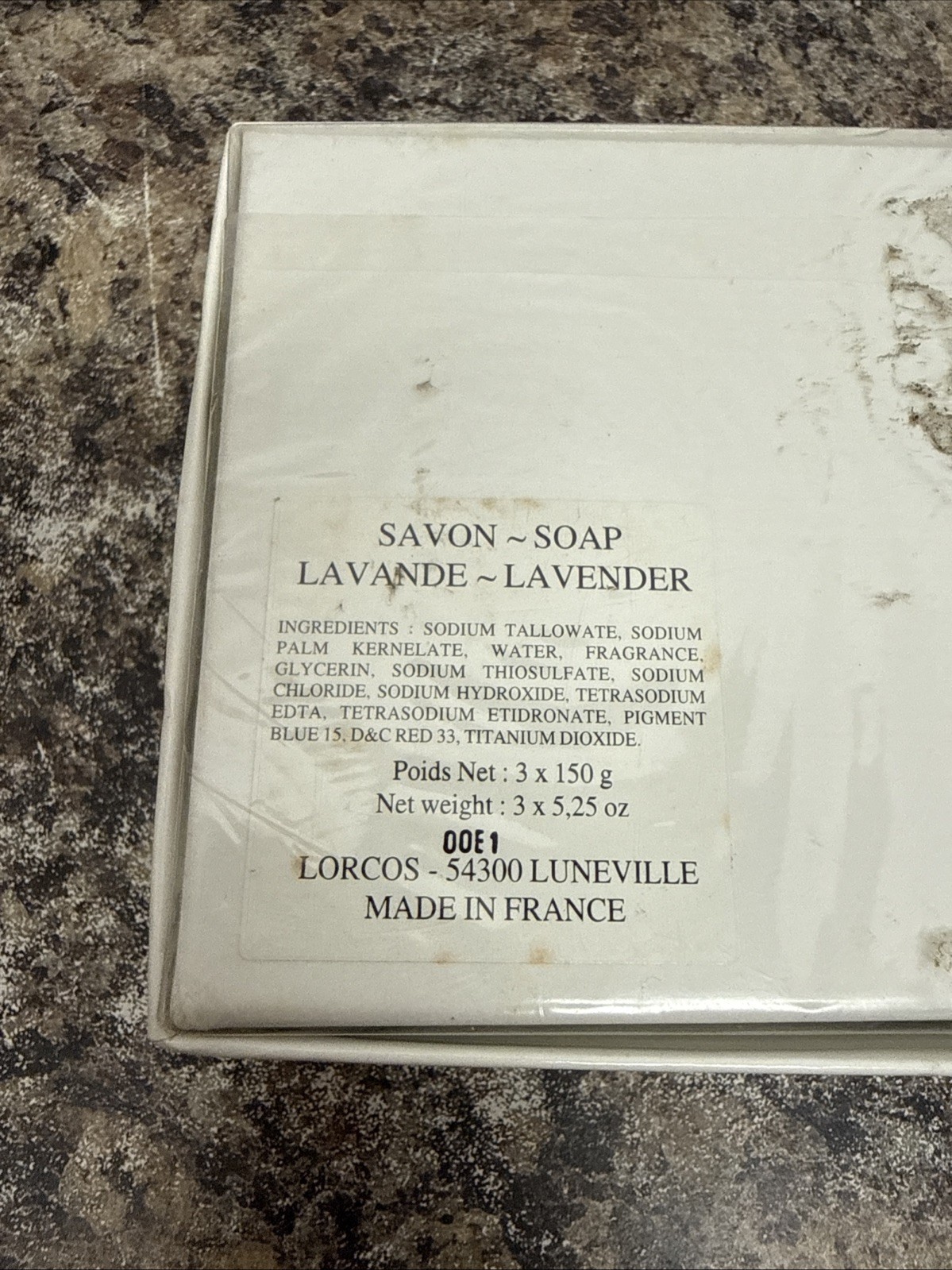 VTG JAPTIS SAVON 3x150GR ( 5.25OZ) LAVENDER SOAP PARIS FRANCE New Sealed