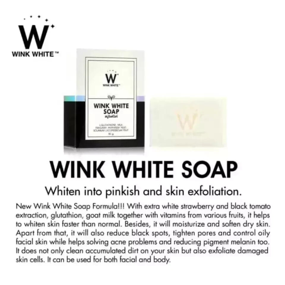 Gluta Wink White Soap Skin Whitening Brightening