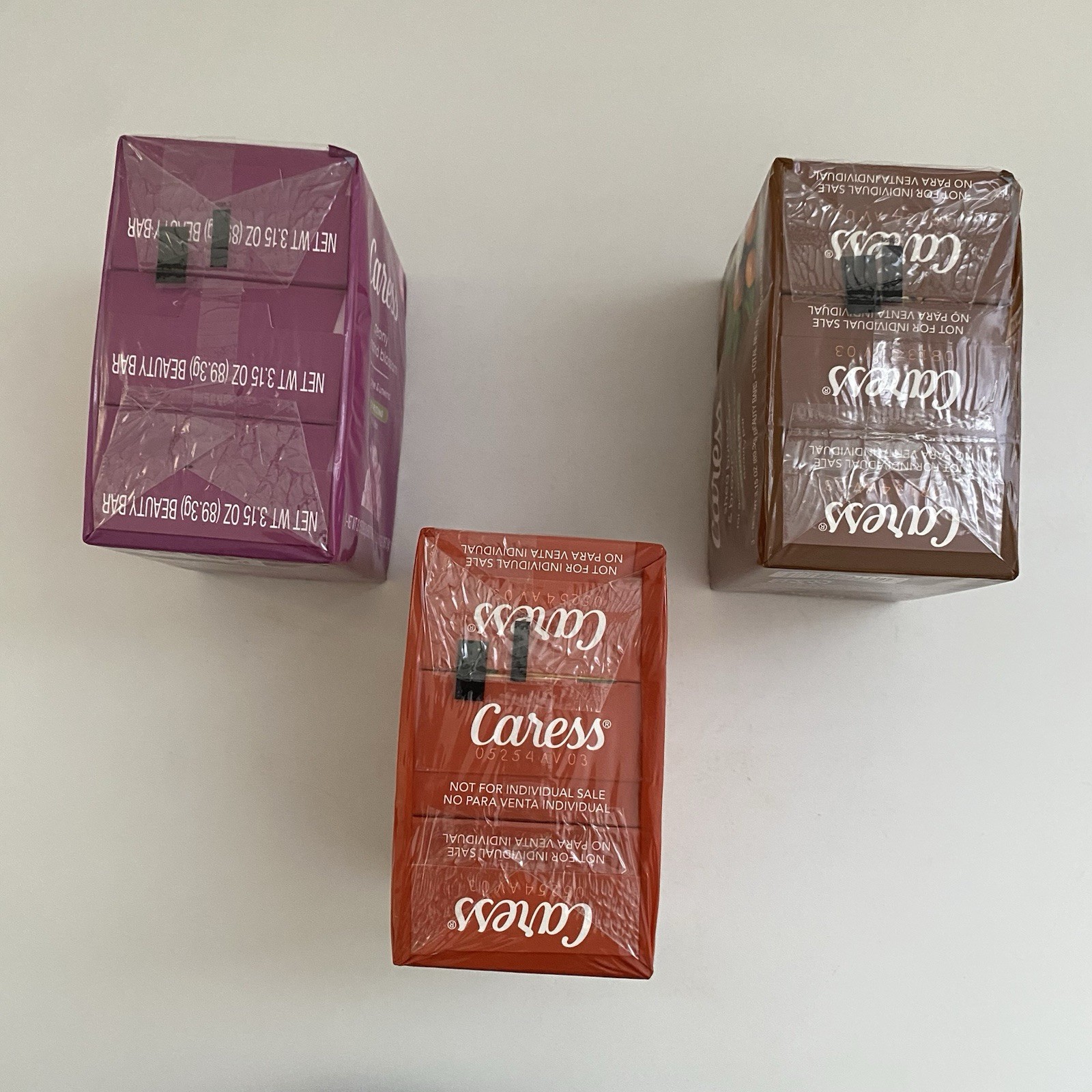 Caress Lot Of 9 Beauty Bars Soap 3 Scents Shea Mango Blossom 3.15 Oz SEALED