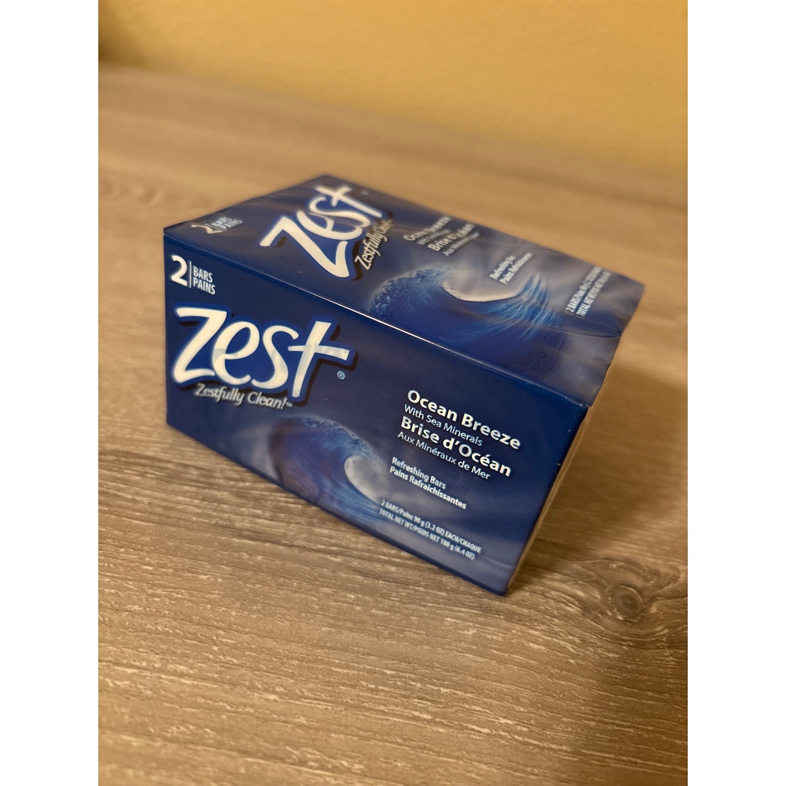 NEW Zest Ocean Breeze Bar Soap with Sea Minerals 2 Bars 3.2 oz Each New Sealed