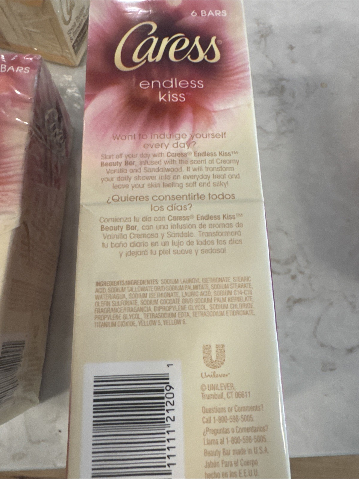 🔥. Lot of 12 Caress Beauty Bar Soap ENDLESS KISS Creamy Vanilla Sandalwood