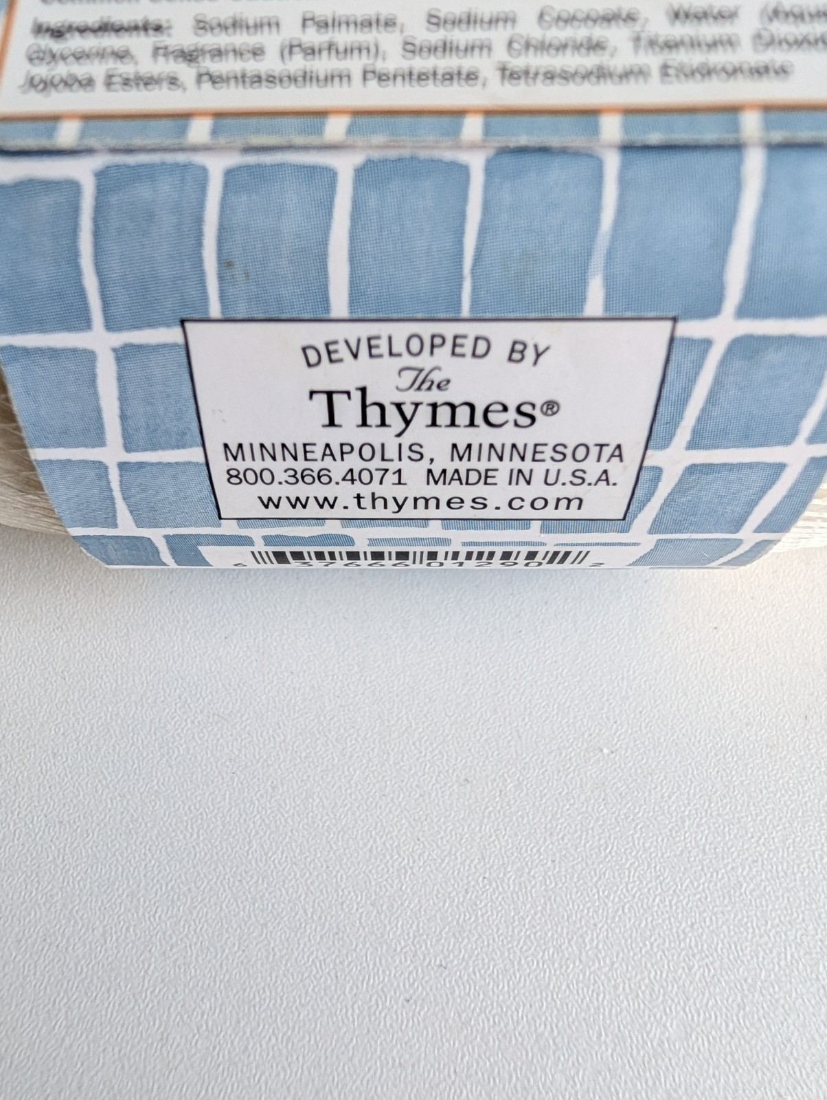 Thymes Exfoliating Bar Soap 7 oz Massage Bar Sealed New