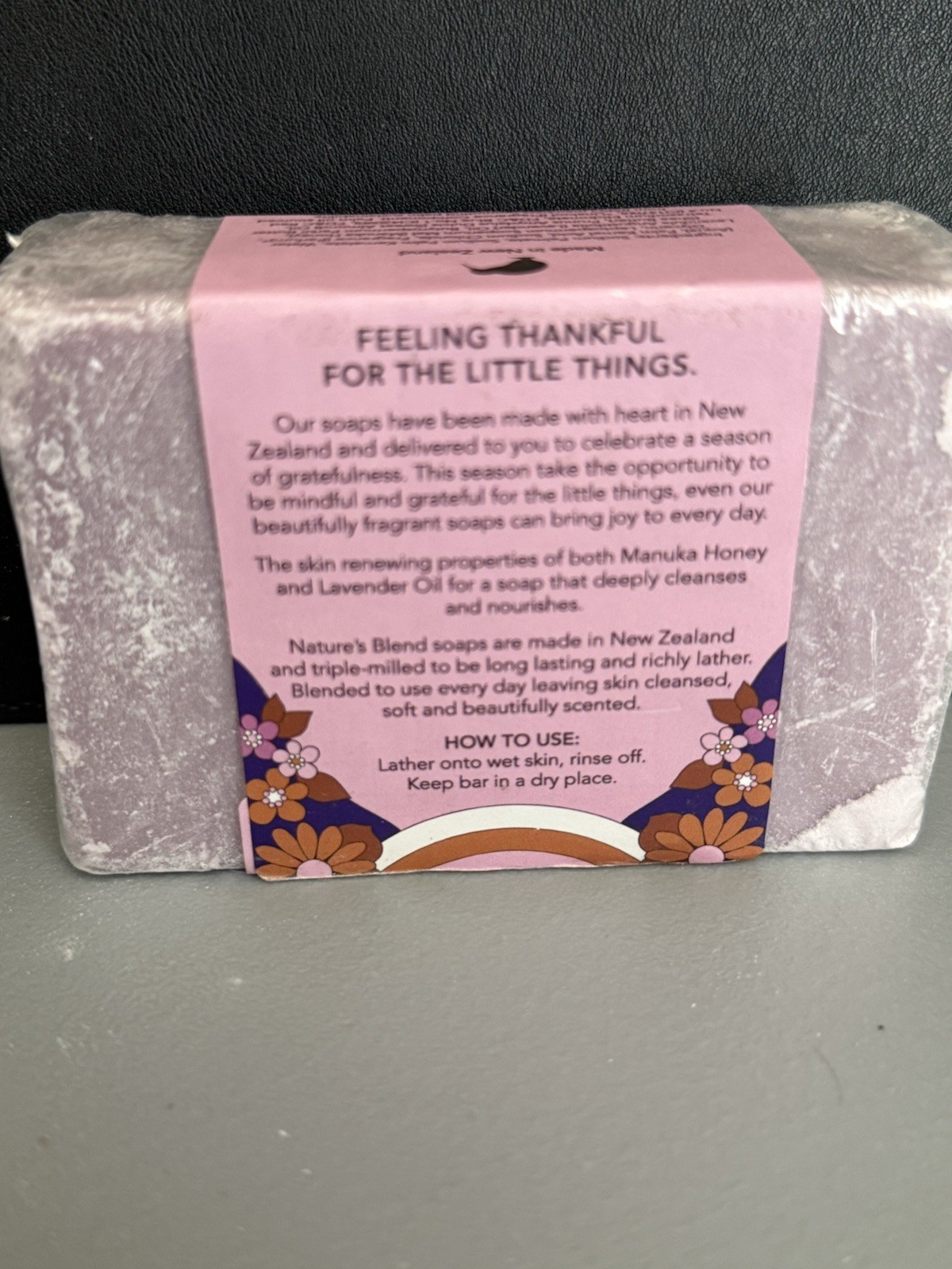 Nature’s Blend New Zealand Lavendar & Manuka Honey Triple Milled Soap Bar