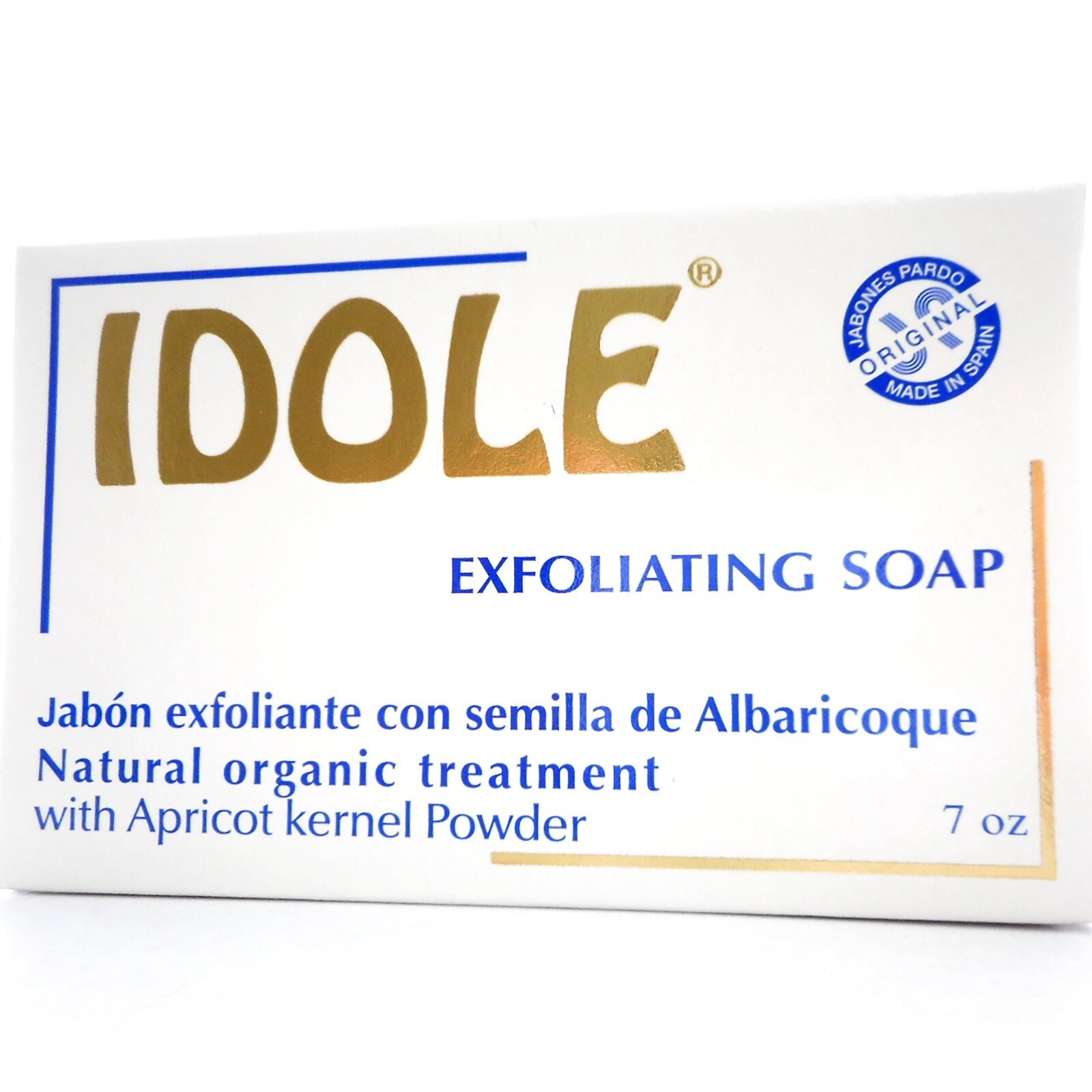 Idole Exfoliating Bar Soap with Apricot Seed Natural Organic Treatment 7oz