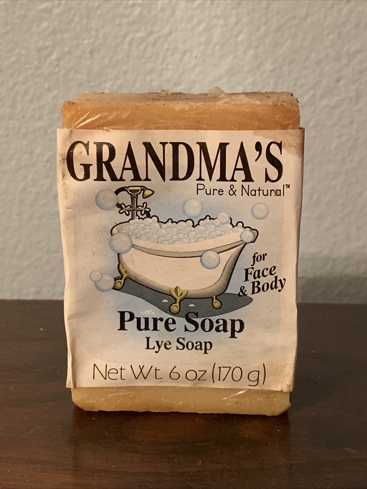 Grandmas pure natural Lye soup 6 ounce bar