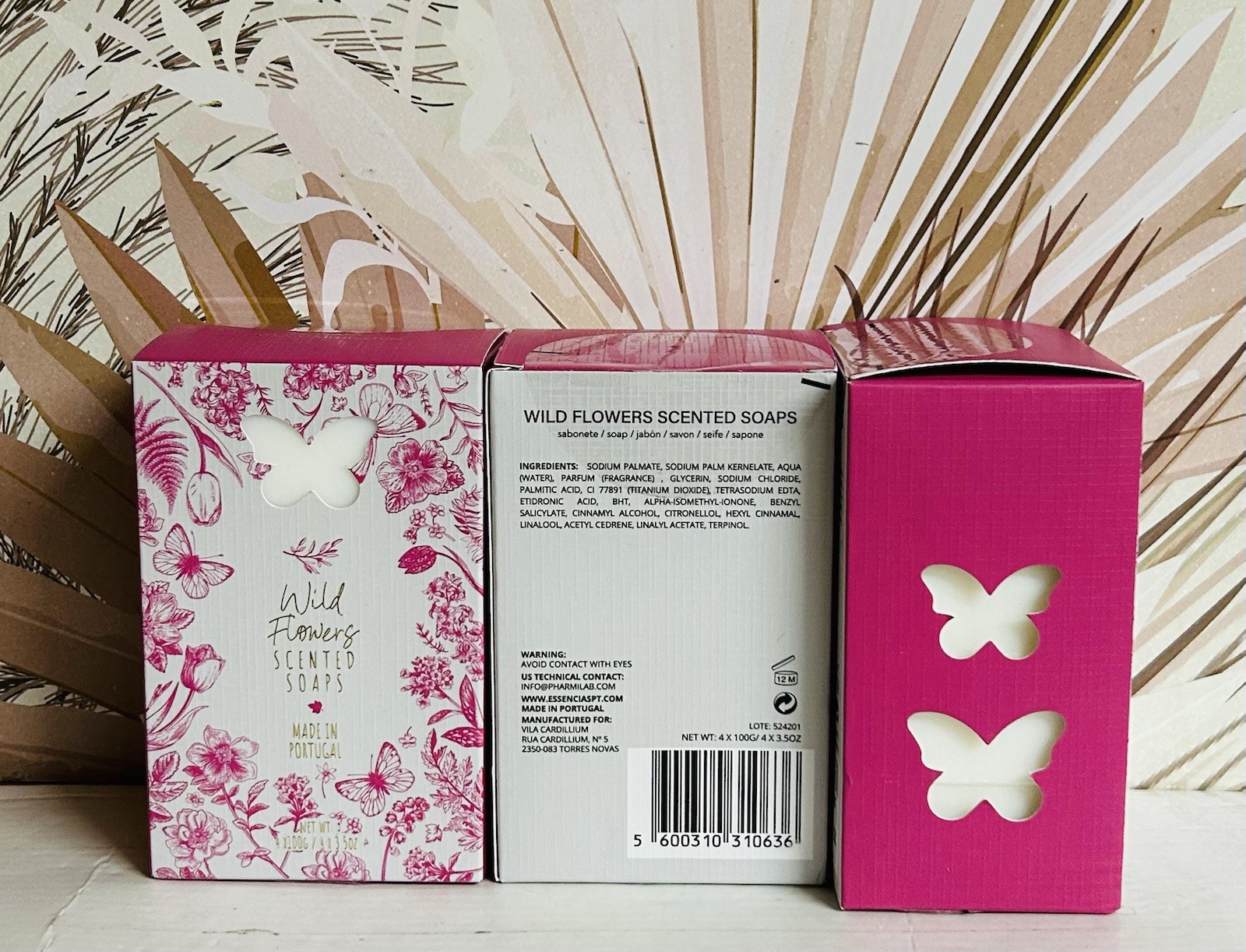 3-Pack Vila Cardillium ~ Wild Flowers Scented Bar Soap 12 Bars 100 g Each