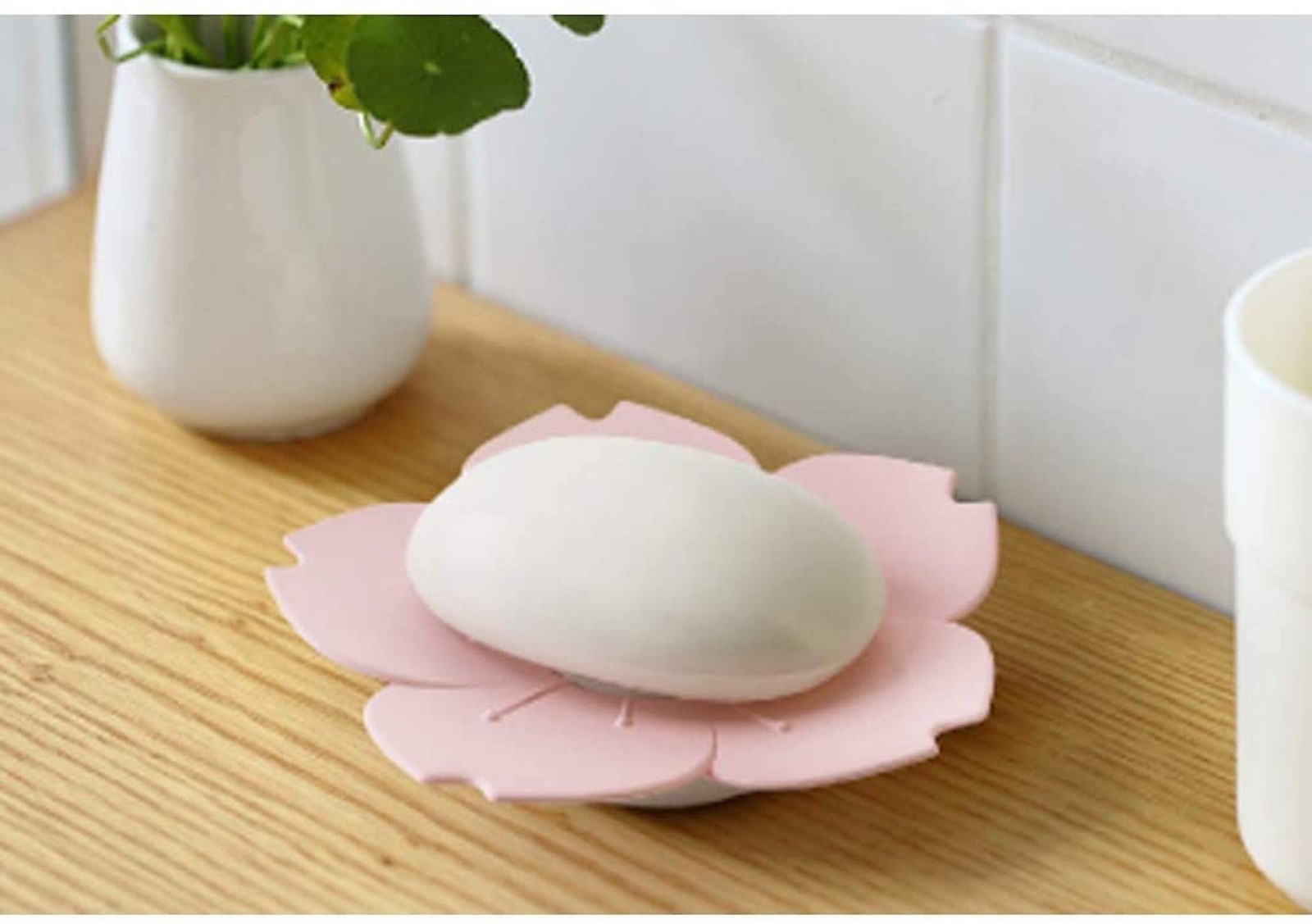 Adorable Pink Peri – 2-Pack Pink Soap Dish for bar soap Lovers | Self drainin…