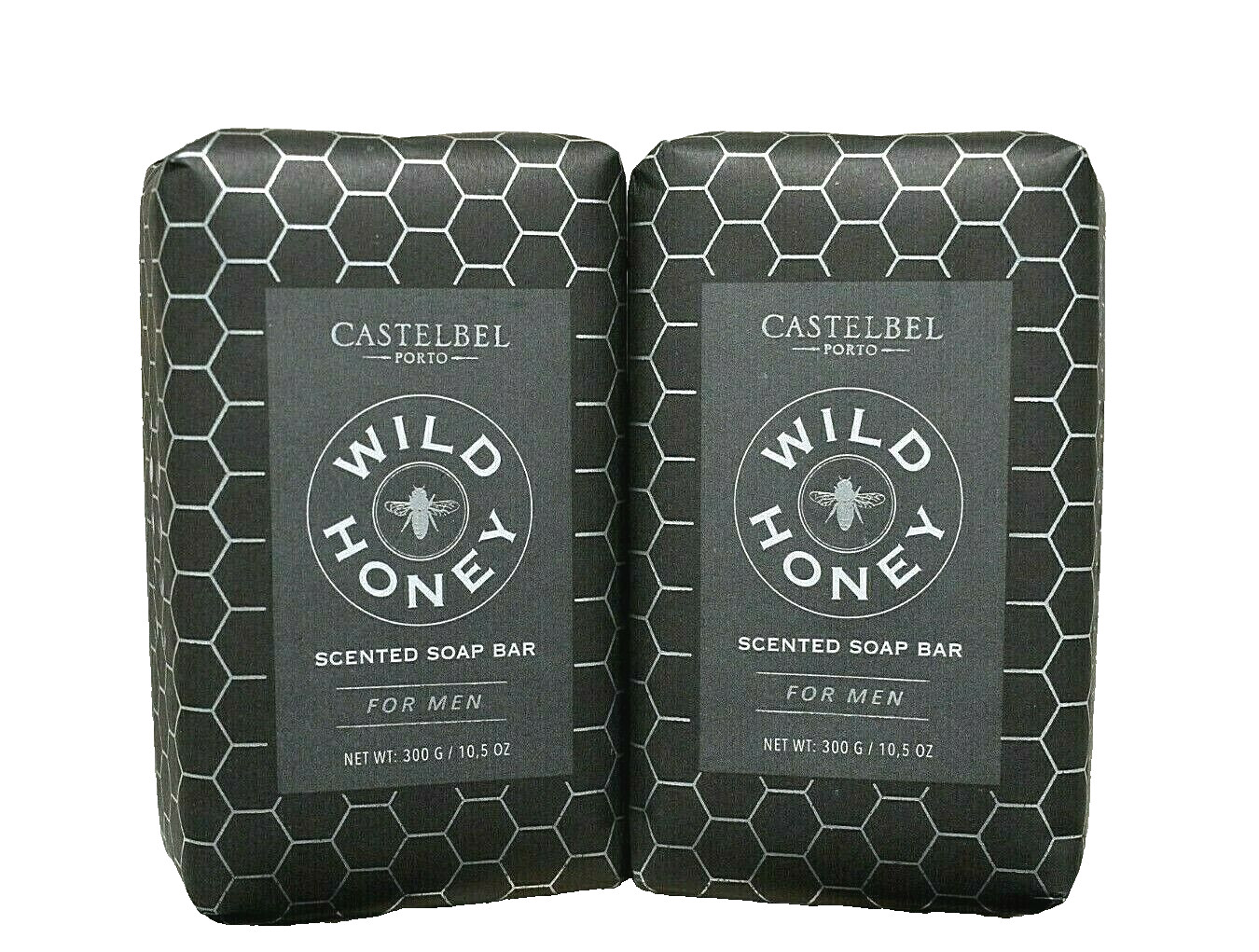 2 CASTELBEL Porto Wild Honey Scented Soap Bars for Men Made in Portugal