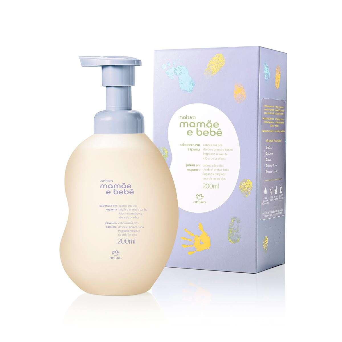 Natura – Mamae e Bebe – Sabonete em Espuma Relaxante 200Ml – Foam Soap 6.76FlOz