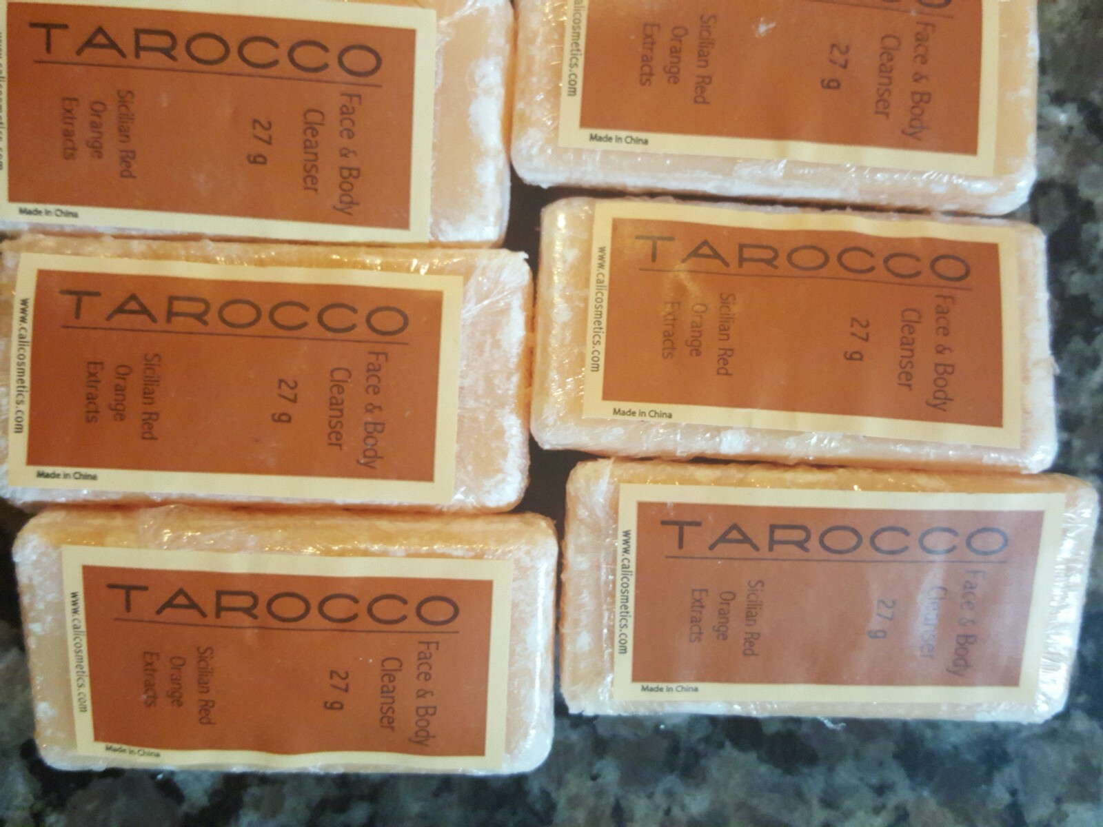 TAROCCO FACE & Body CLEANER 27g lot of 15 travel size Sicilian Red Orange extrac