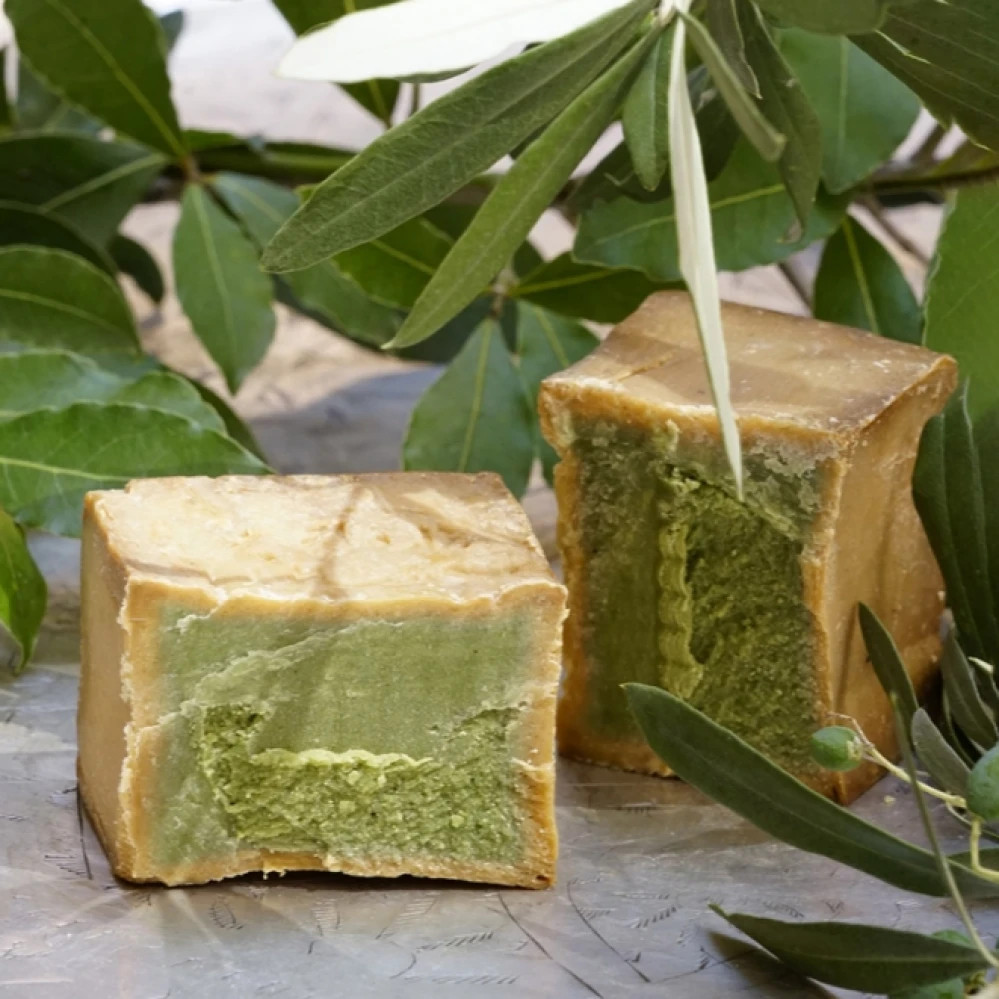 Handmade Laurel & Nablus Soap Duo Natural Olive Oil Bar Made in Jordan Gift Set