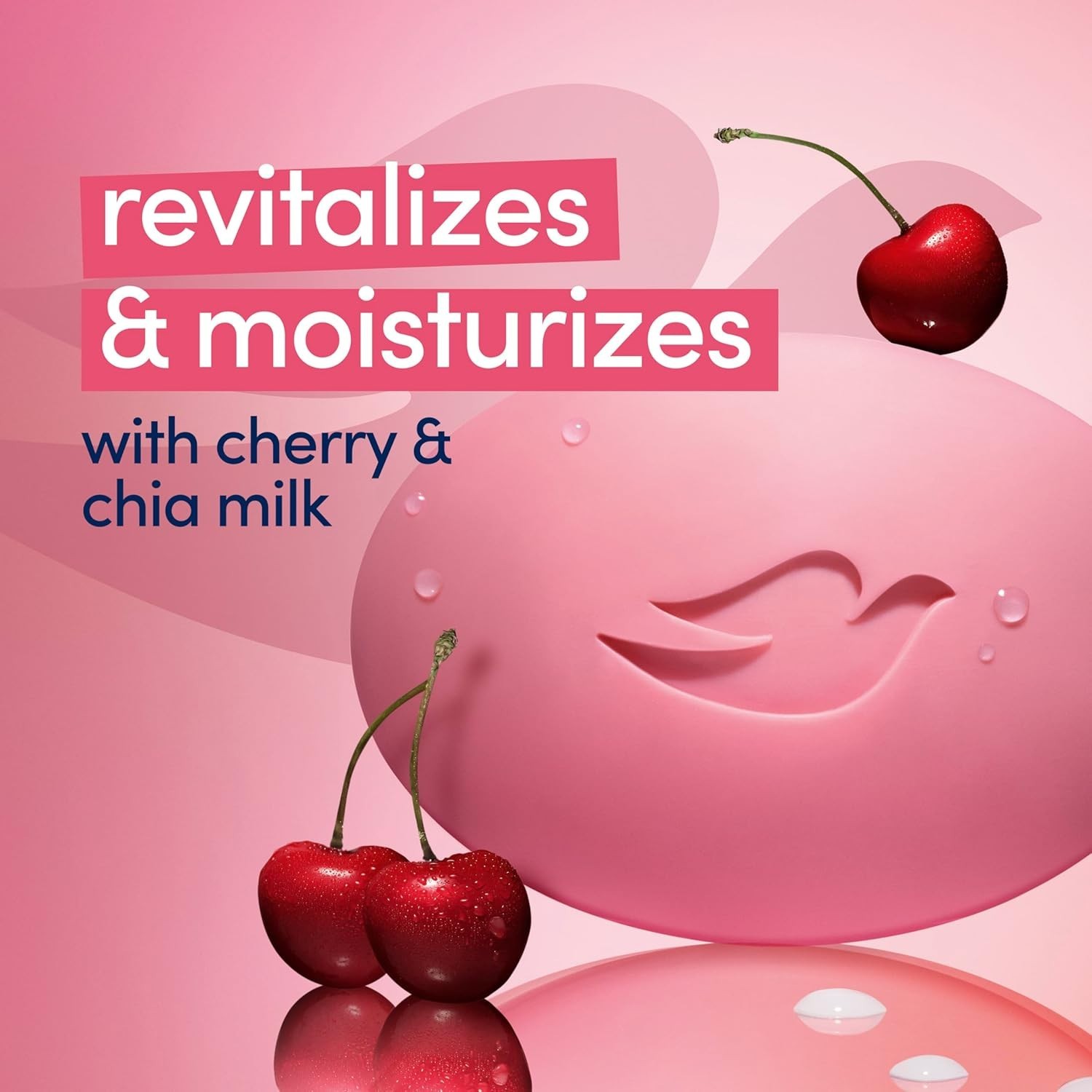 Beauty Bar Soap Cherry & Chia Milk Moisturizing 6 Pack 3.75oz Revitalizing Skin