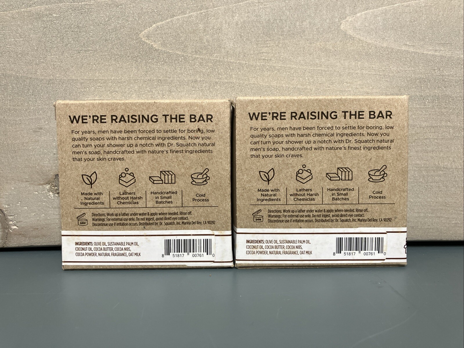 2x Dr. Squatch Choccy Milk Men’s Natural Soap Bars – 5 oz Each – Limited Edition
