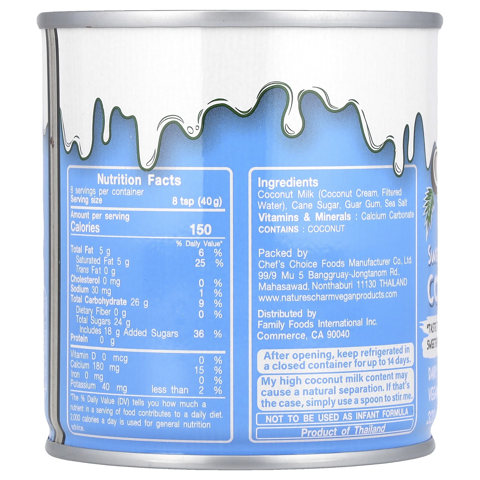 Sweetened Condensed Coconut Milk, 11.25 oz (320 g)