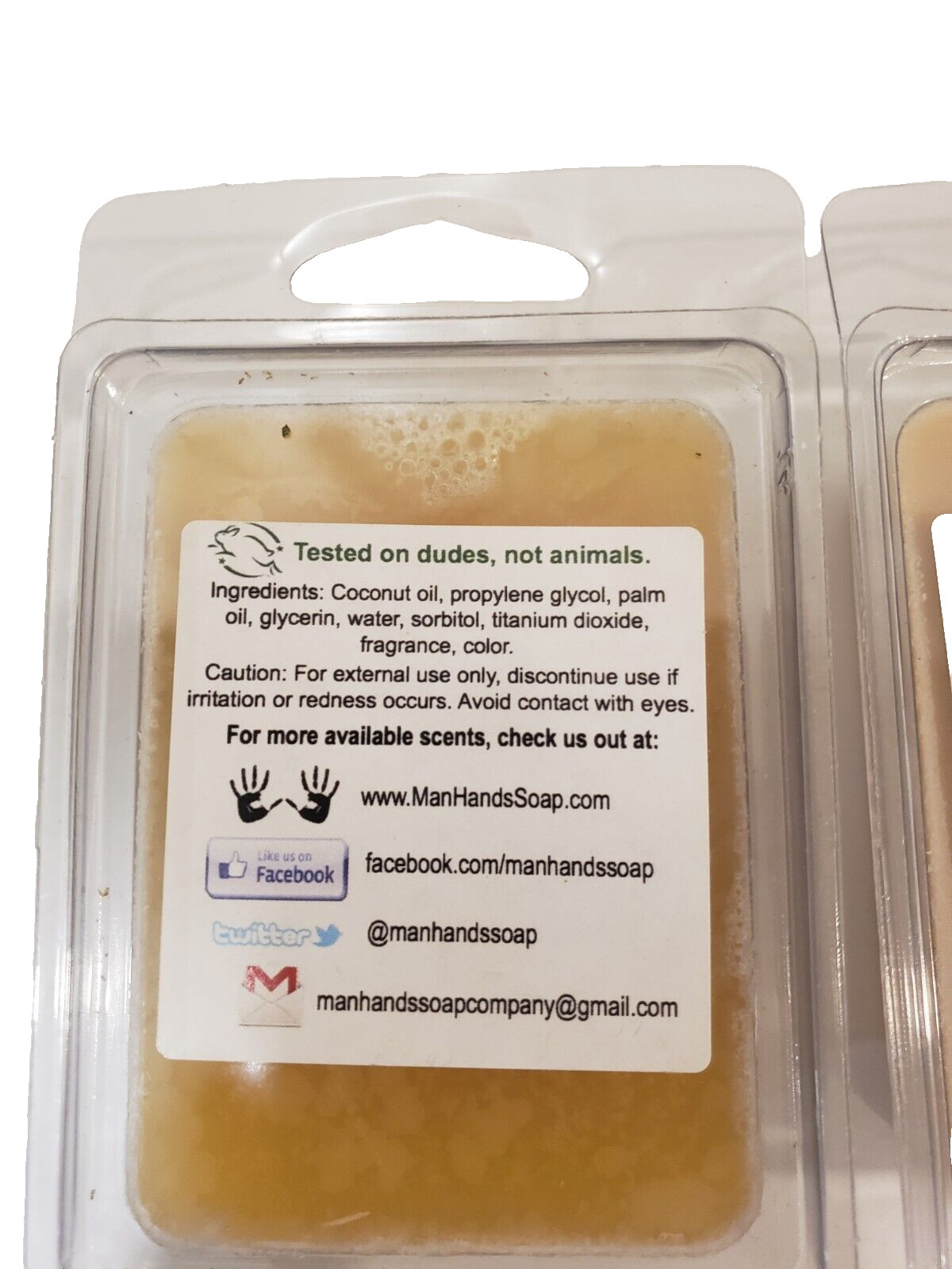 Small Soaps Beer & Pizza 2 Not Tested on Animals by Man Hands 3oz