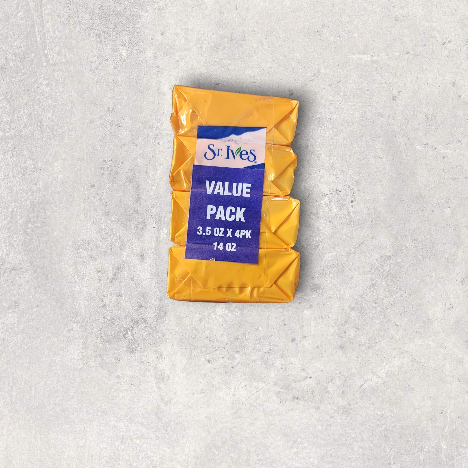 St Ives Scrub Soap Vitamin C & Orange 3.5 oz Bars 4-Pack New Sealed
