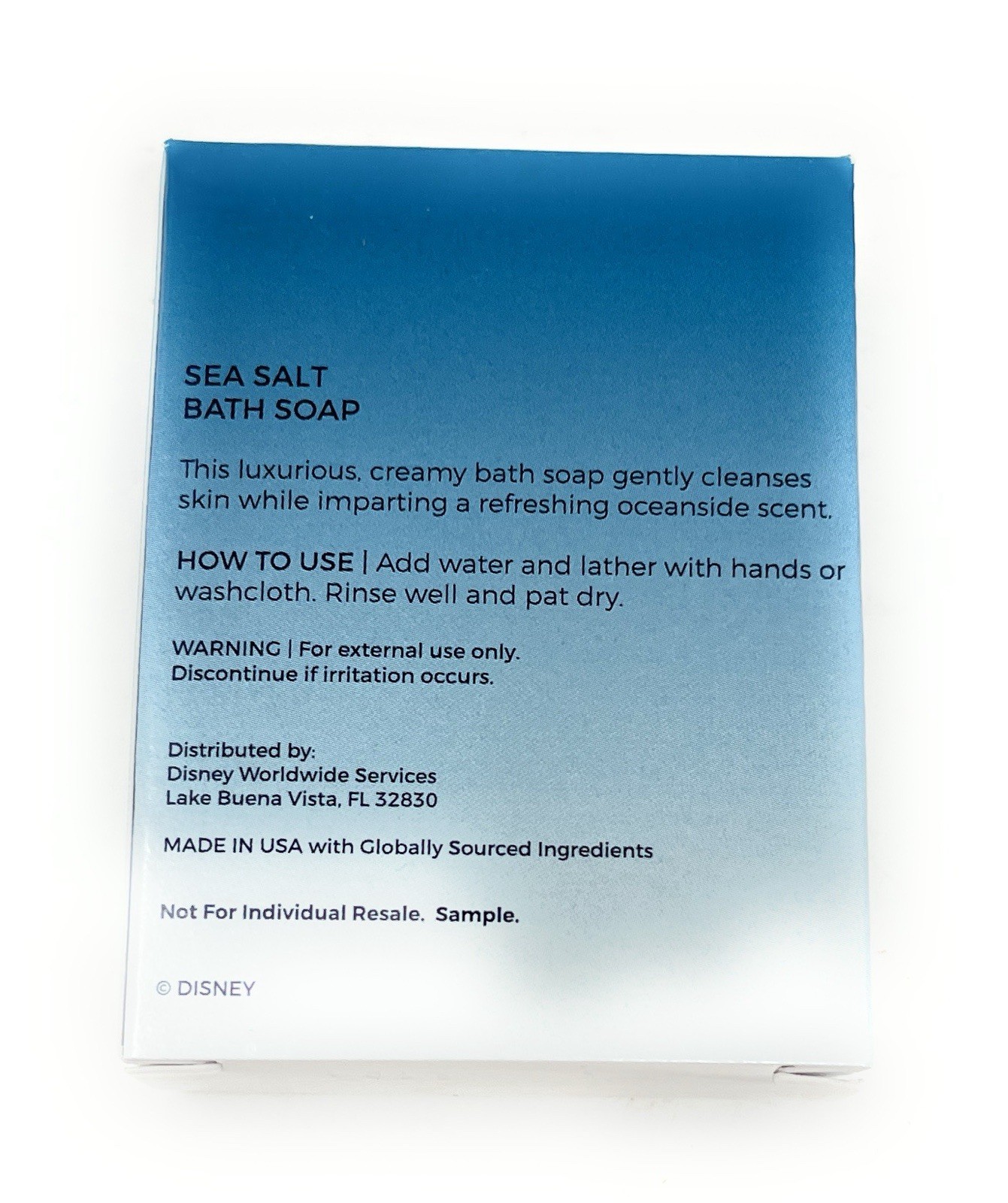 Walt Disney World Resort H2O+ Sea Salt Bath Soap Lot Of 4 NEW NIB