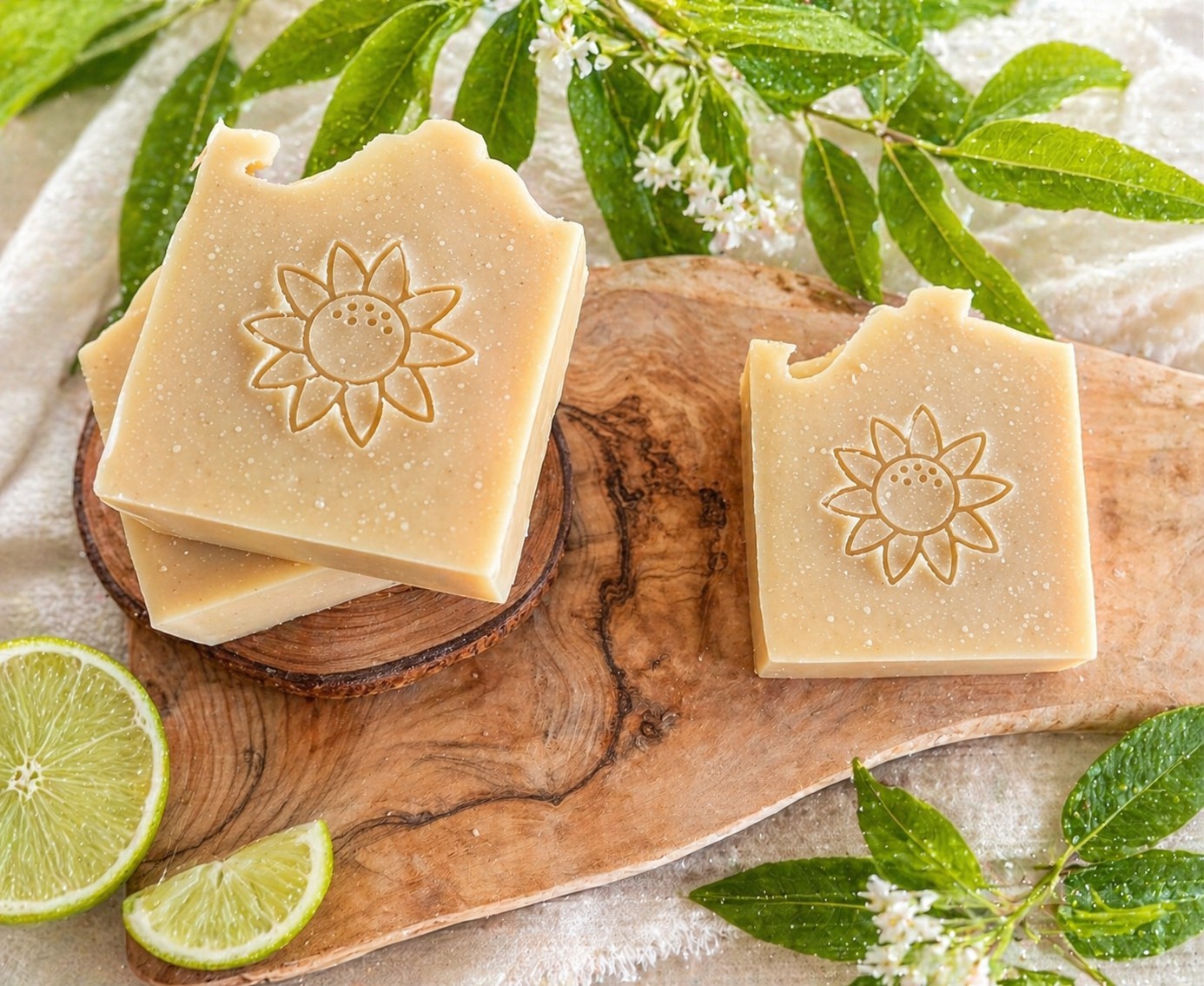 Lime Verbena. Handmade Tallow Soap. Goat Milk Soap. Aloe. Tallow. Homemade Soap.