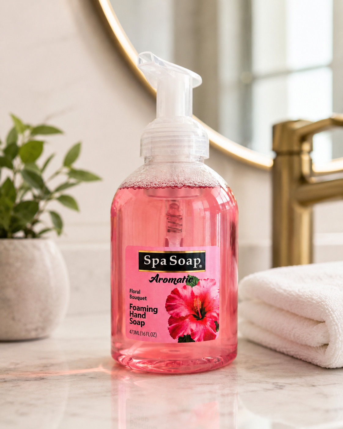 Spa Soap Aromatic Floral Bouquet Foaming Hand Soap 16 fl oz Made in Canada