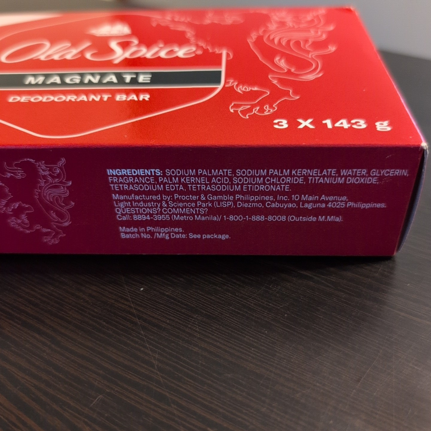 Old Spice Magnate Bar Soap 3 Deodorant Bars 5.1 oz Each Bar Long Lasting Scent