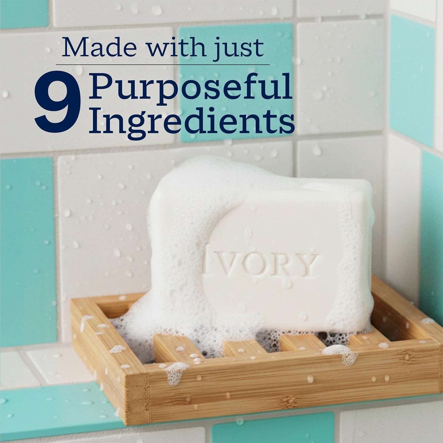 Ivory Sensitive Bar Soap, Designed for Whole Family, Fragrance Free, 99.44% Pure