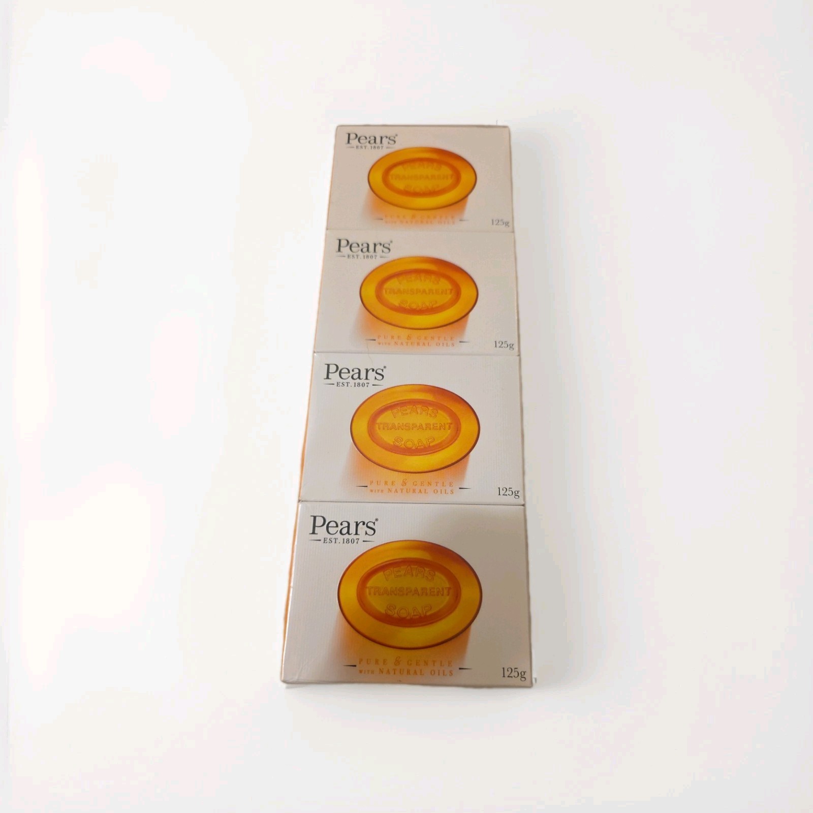 Pears Pure Gentle Transparent Soap, 4.4 oz (125g), 12 Pack
