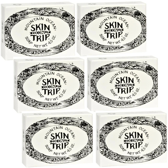 Mountain Ocean Skin Trip Soap Coconut 4.5 oz Each (Pack of 6)