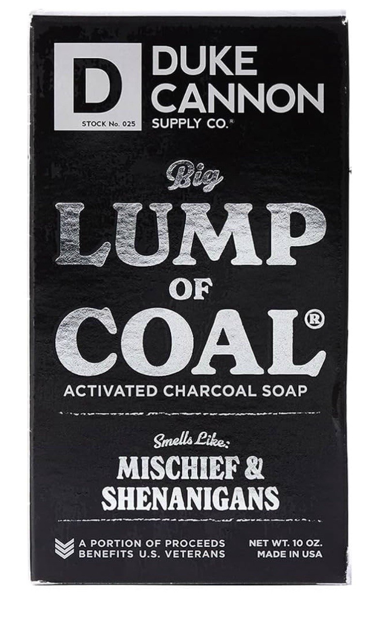 Duke Cannon Big Ass Lump Of Coal Big Brick of Soap for Men 10 oz Made In USA