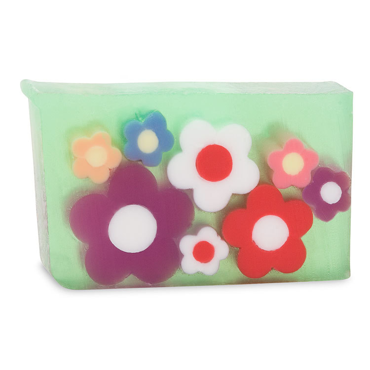 PRIMAL ELEMENTS FLOWER CHILD 6.0 OZ. VEGETABLE GLYCERIN BAR SOAP HANDMADE