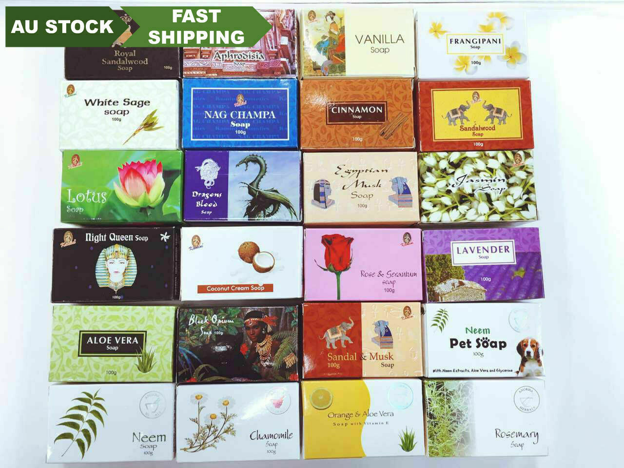 4 pieces bulk sale Kamini Anokha Herbals soaps 100g natural vegetable soap…