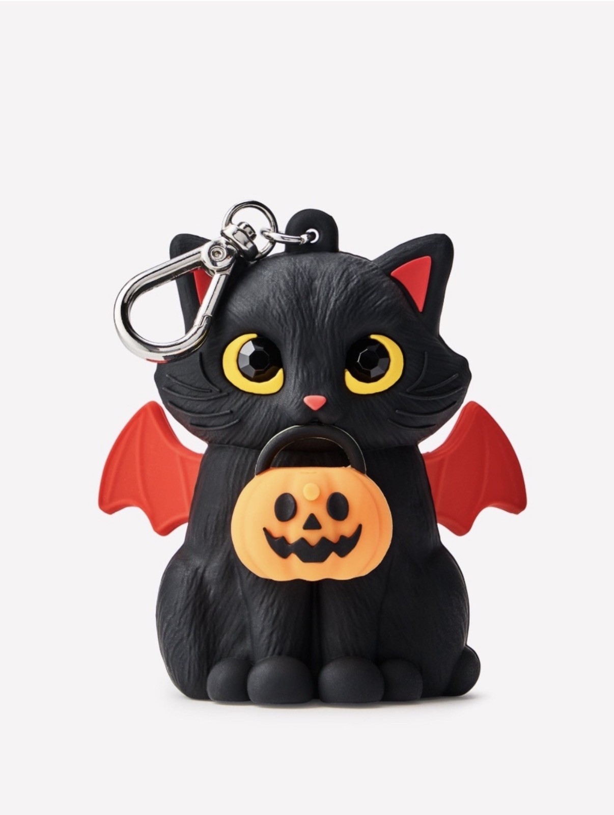 NEW Bath & and Body Works Light-Up Spooky Kitty CAT w/ Pumpkin Pocket Gel Holder