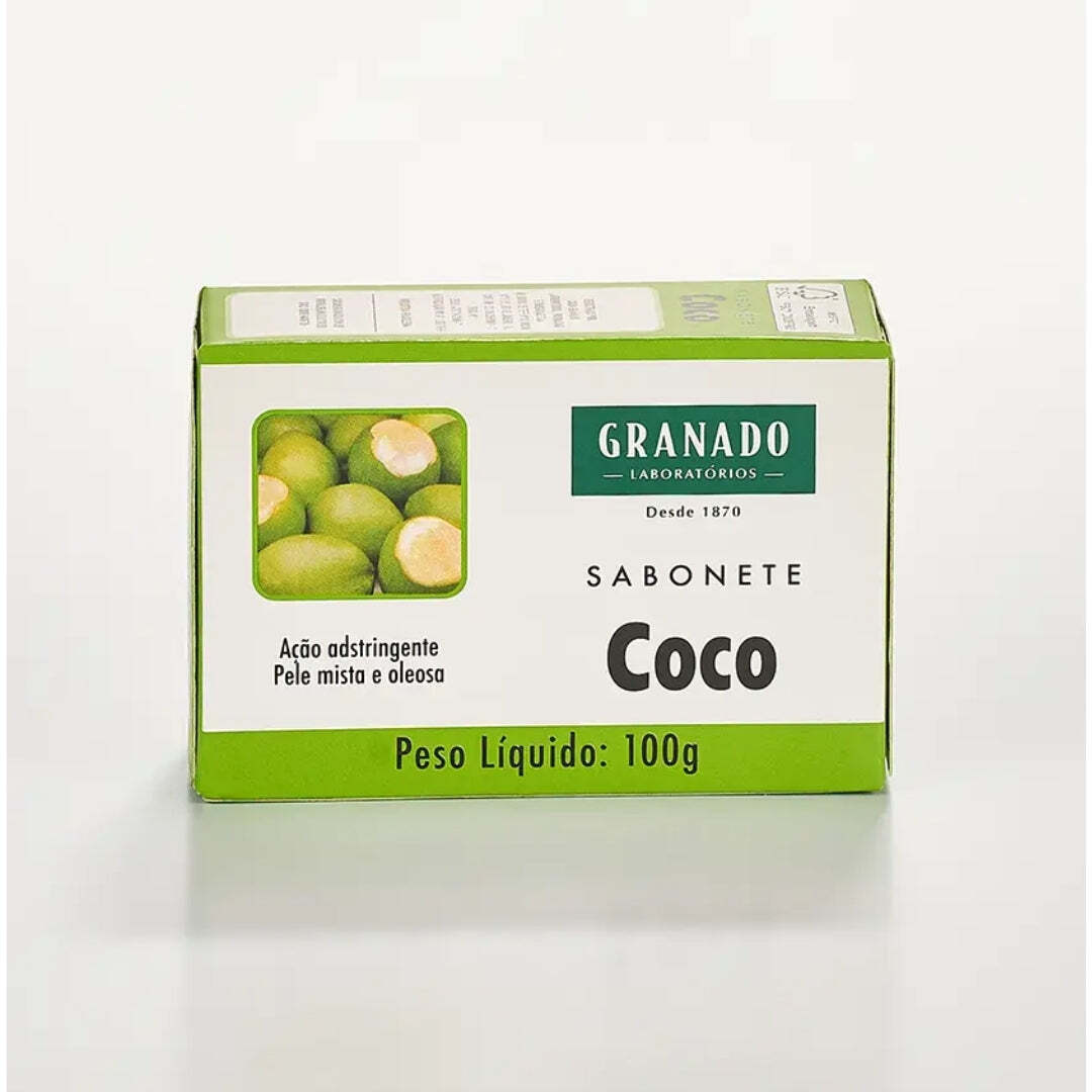 Lot of 10 Coconut Bar Soap Oily Skin Care Body Scalp 100g Granado