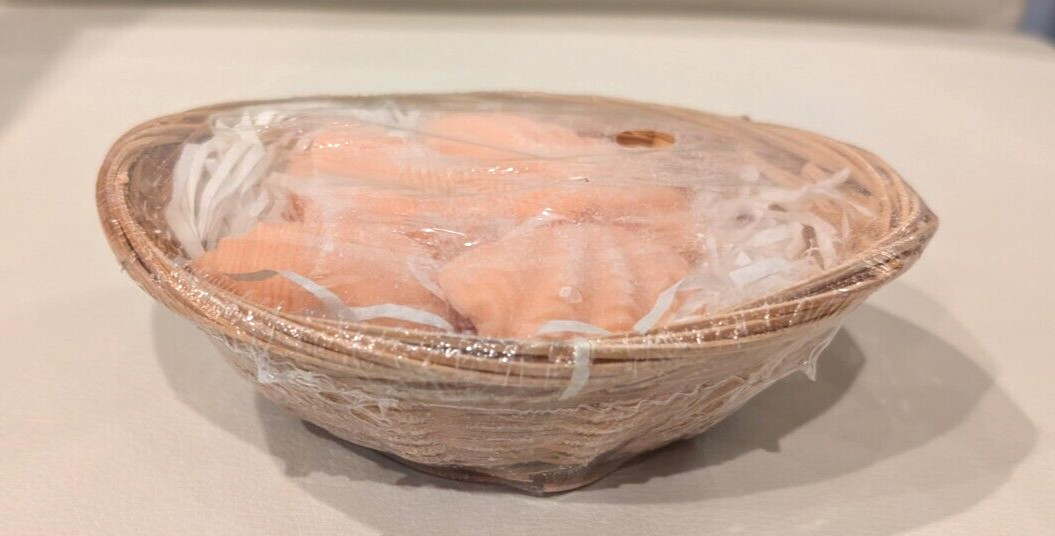 Rovar Soap Company Sea Shell Basket 4-1 oz Soaps NEW