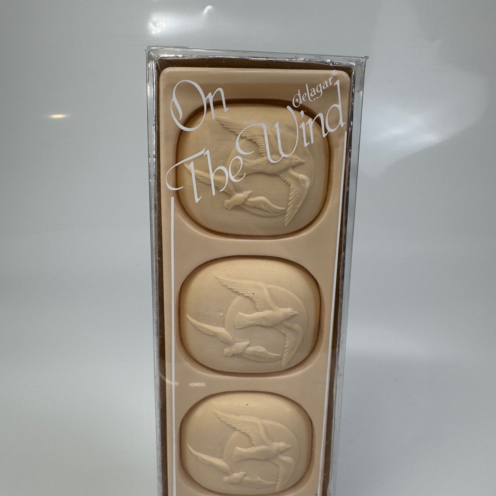 Vintage Delegar On The Wind Set Of 4 Perfume Guest Soaps Made in USA Movie Prop